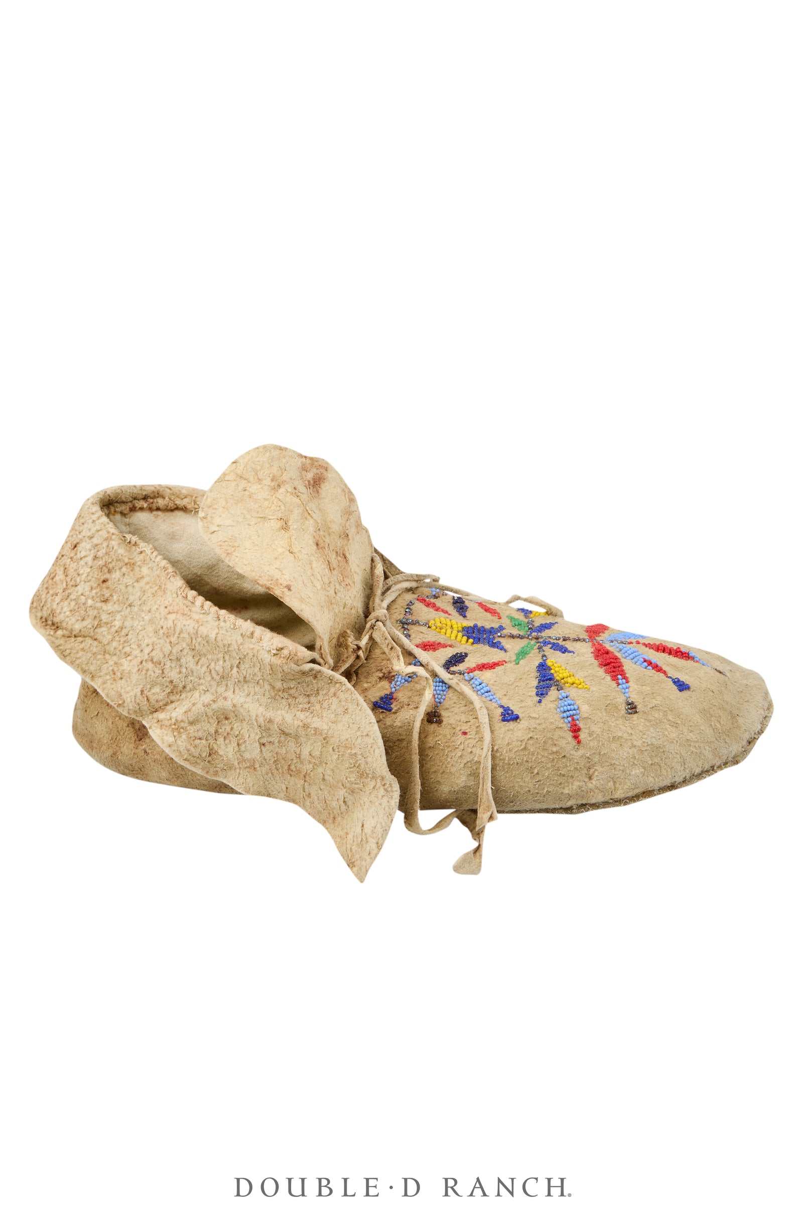 Miscellaneous, Artifact, Moccasins, Beaded, Santee Sioux, Vintage, 1410
