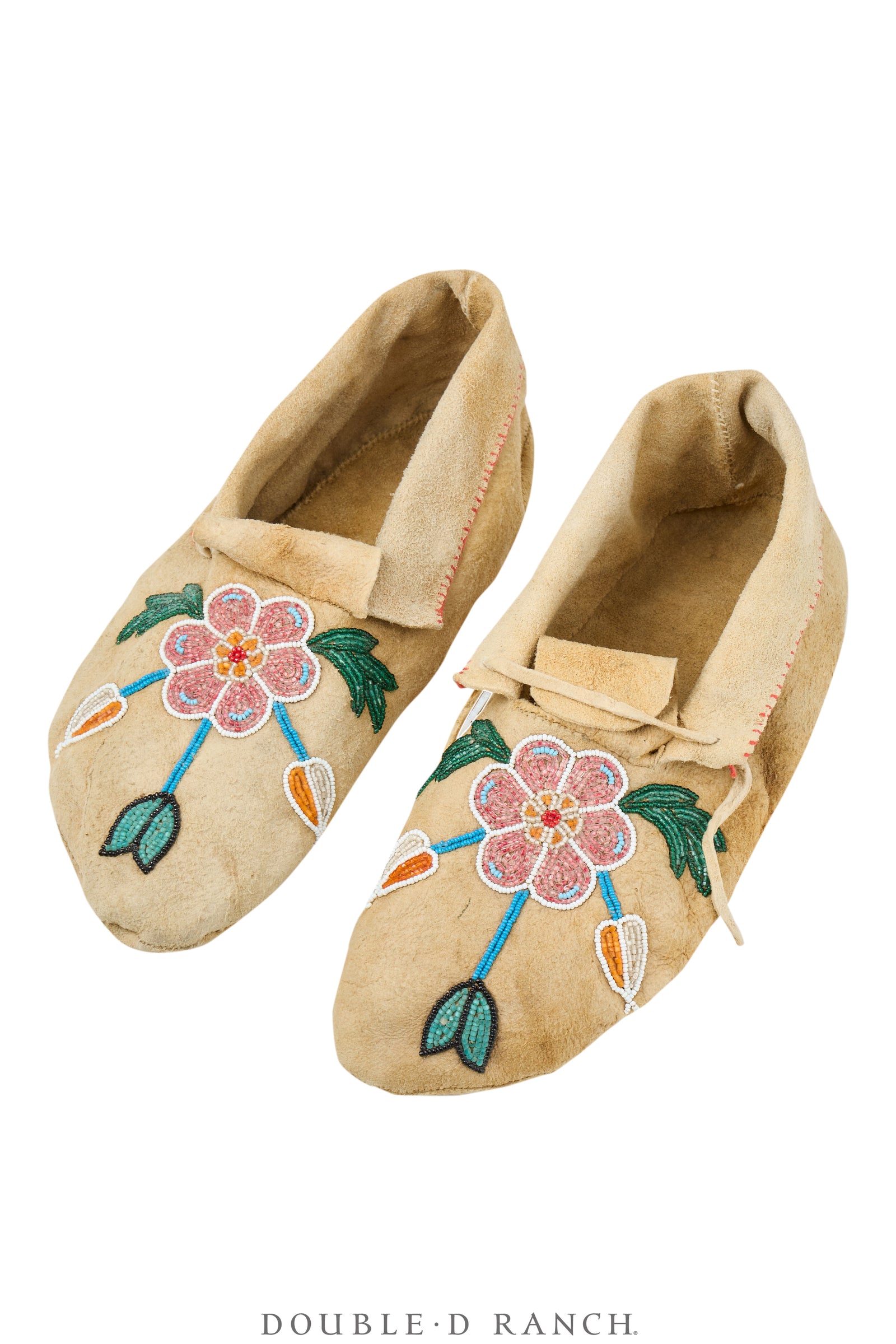 Miscellaneous, Artifact, Moccasins, Beaded, Woodlands, Vintage, 1411