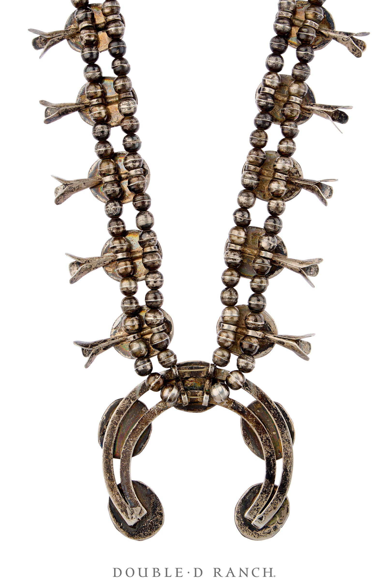 Necklace, Squash Blossom, Mother of Pearl, Sans Hallmark, Vintage, 3930