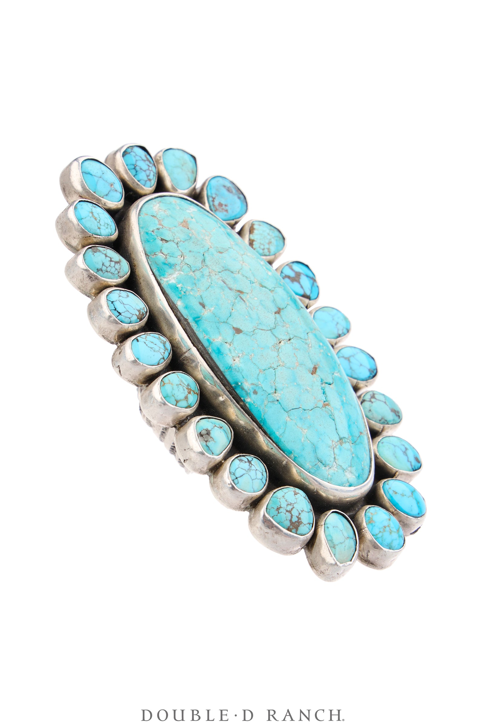 Ring, Federico, Cluster, Turquoise, Hallmark, Contemporary, Adjustable, 2031