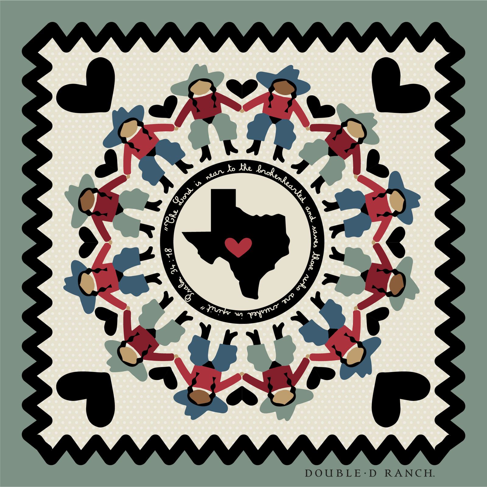 Scarf, Hill Country Relief