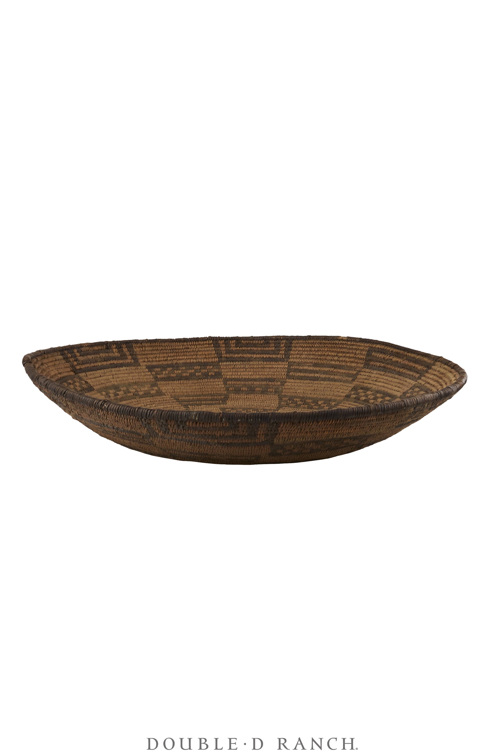 Miscellaneous, Basket, Tray, Apache, Stair Step Motifs, Antique Turn of the Century, 1377