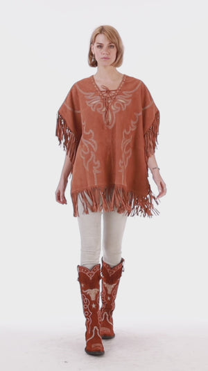 Rope & Ride Poncho Top