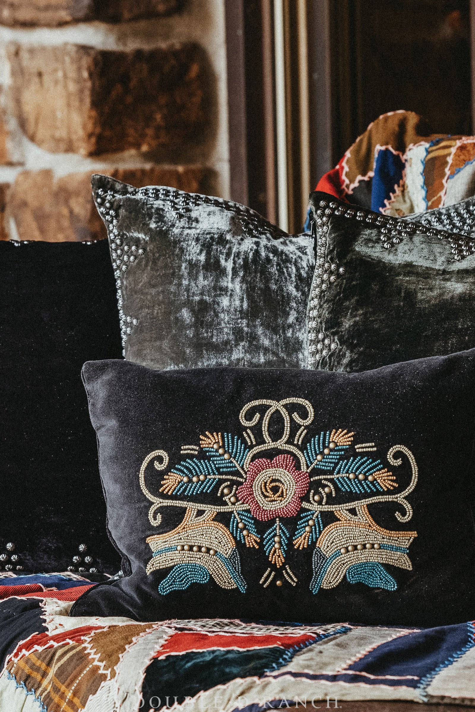 Home, Pillow, Woven, Velvet, Corndance