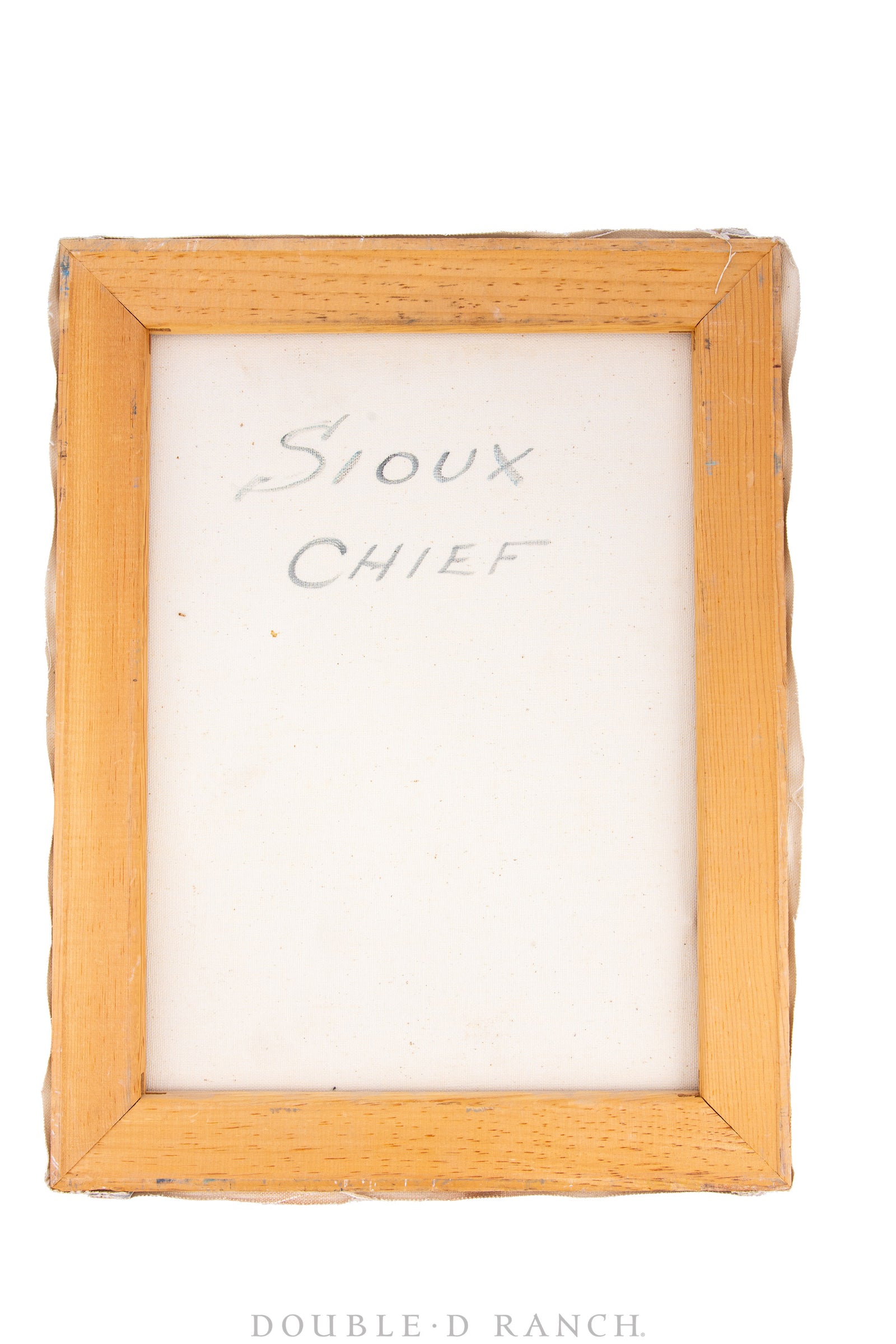 Art, Portrait, Oil on Canvas, "Sioux Chief" Wagener, Vintage ‘80s, 1119