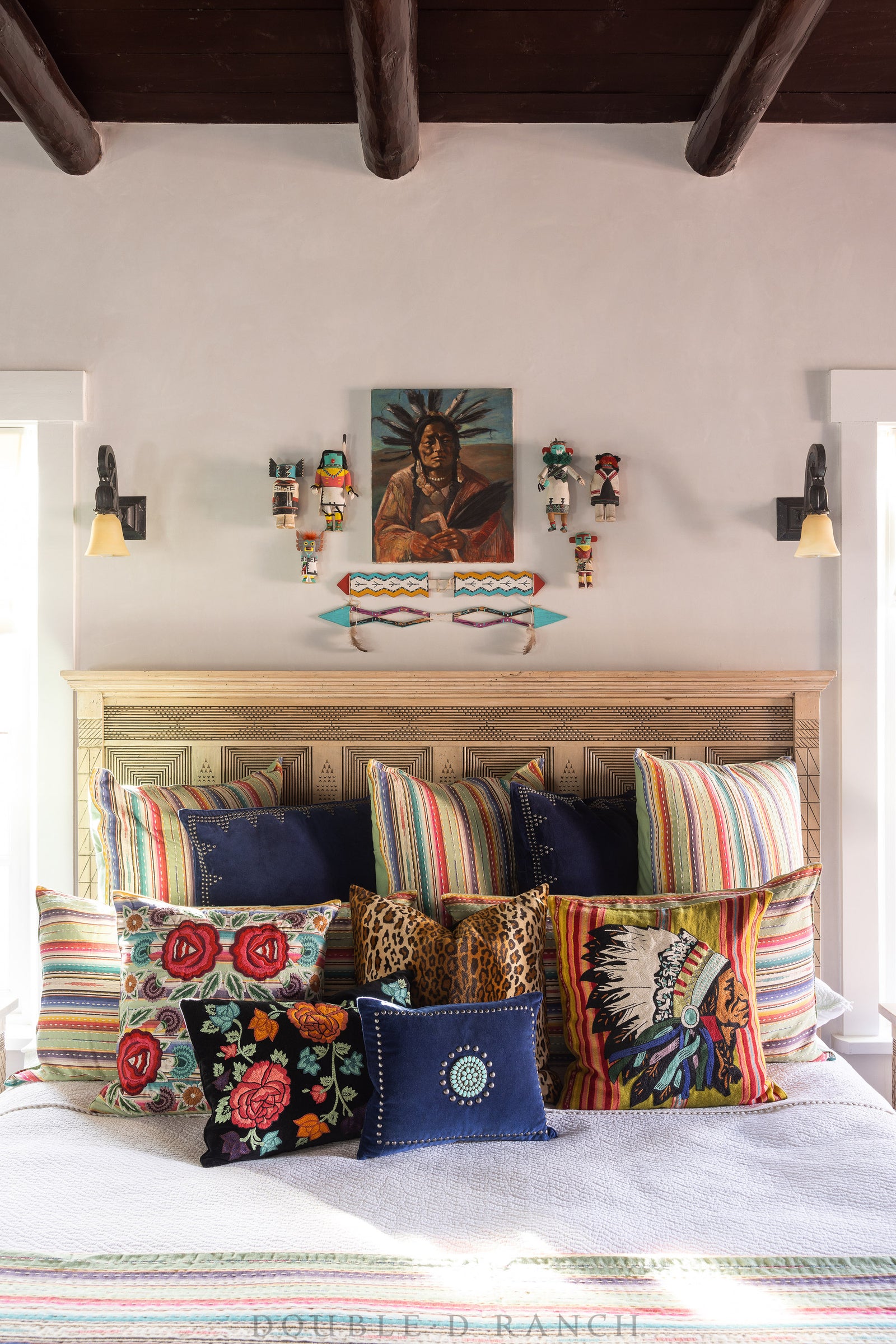 Art, Portrait, Oil on Canvas, Running Antelope, Sioux Chief, Wagener, Vintage ‘80s, 1120