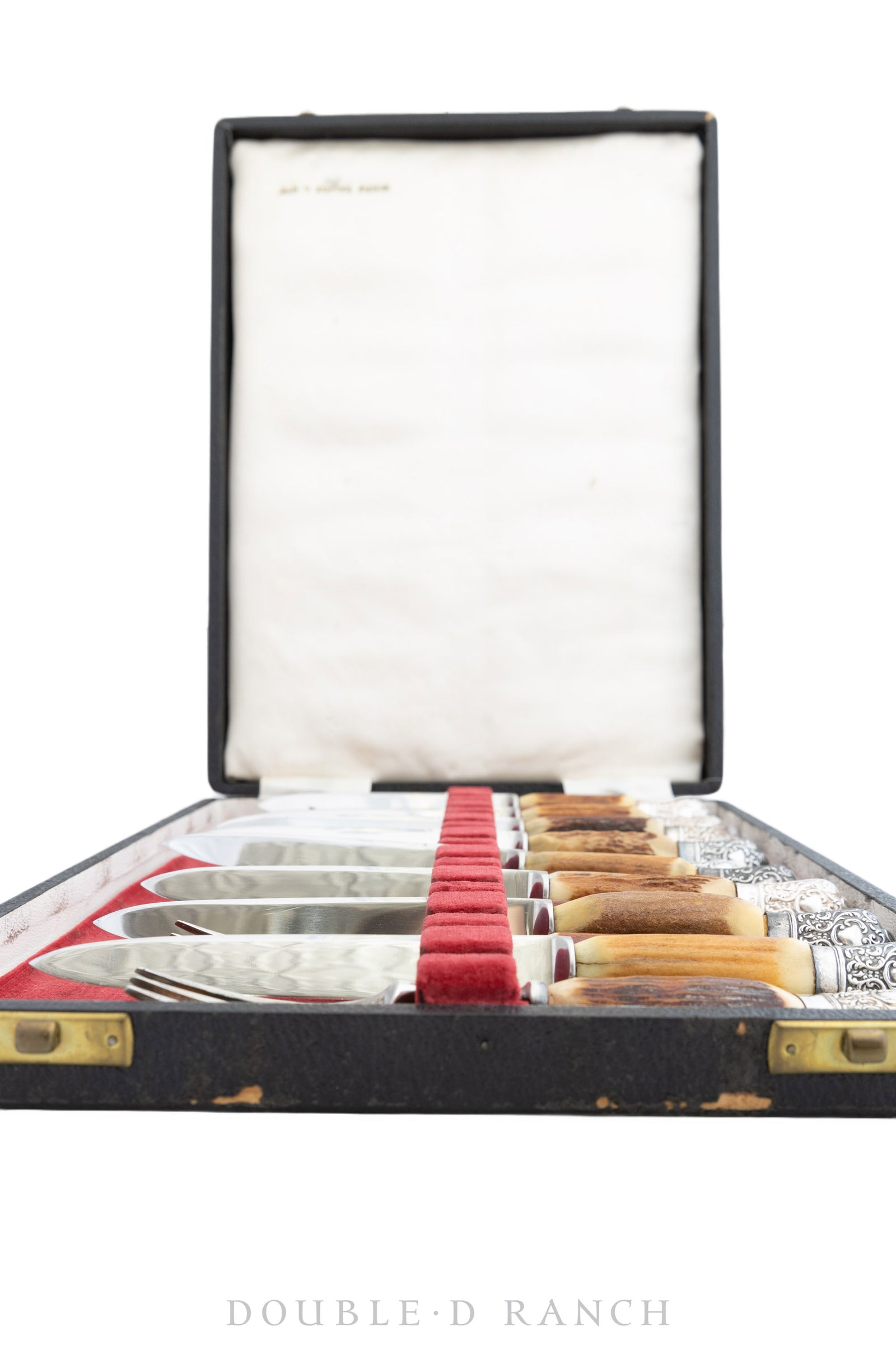 Miscellaneous, Fork & Knife Set, Sanderson & Son, Sheffield England, Set of 8, Vintage, 671