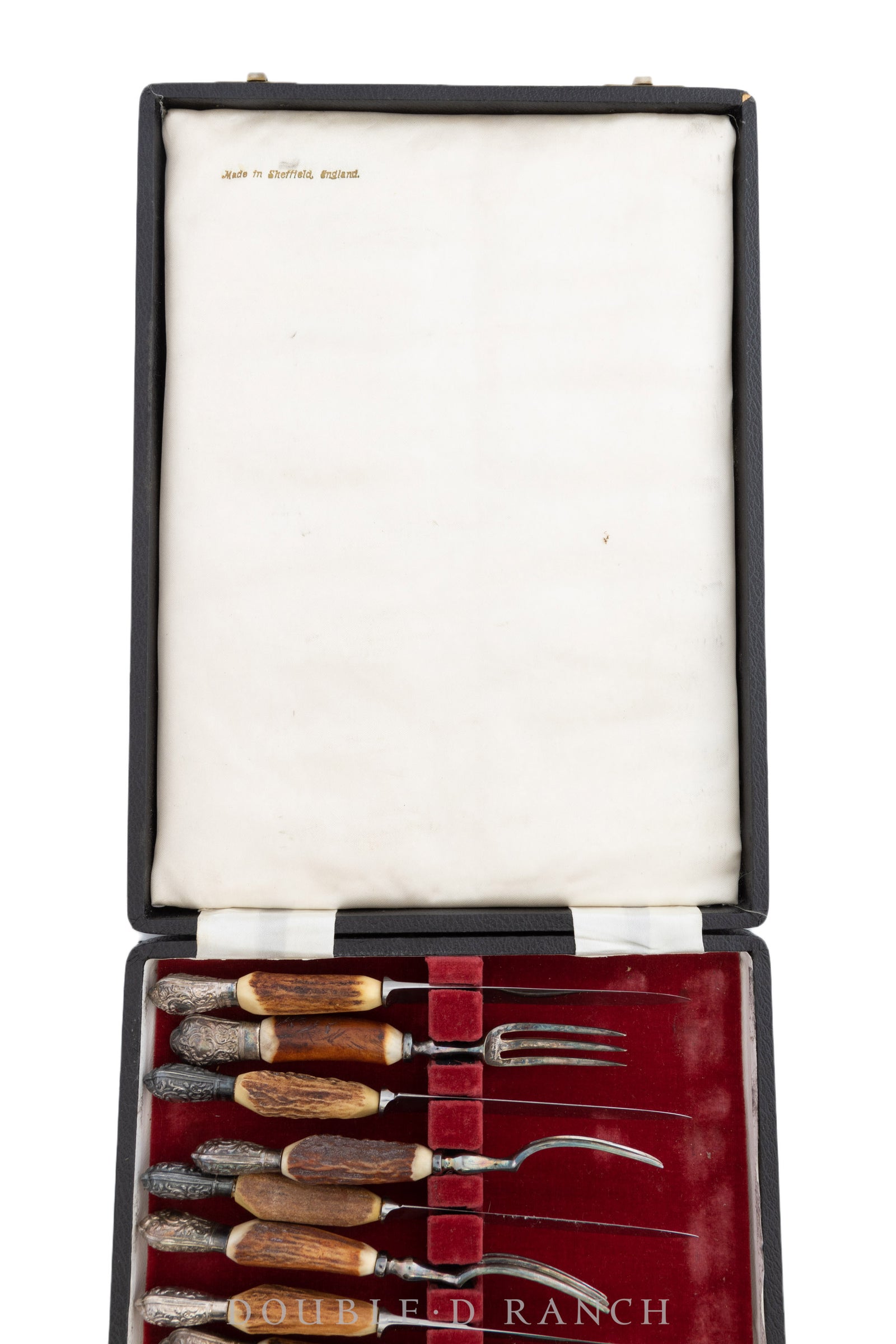 Miscellaneous, Fork & Knife Set, Sanderson & Son, Sheffield England, Set of 8, Vintage, 671