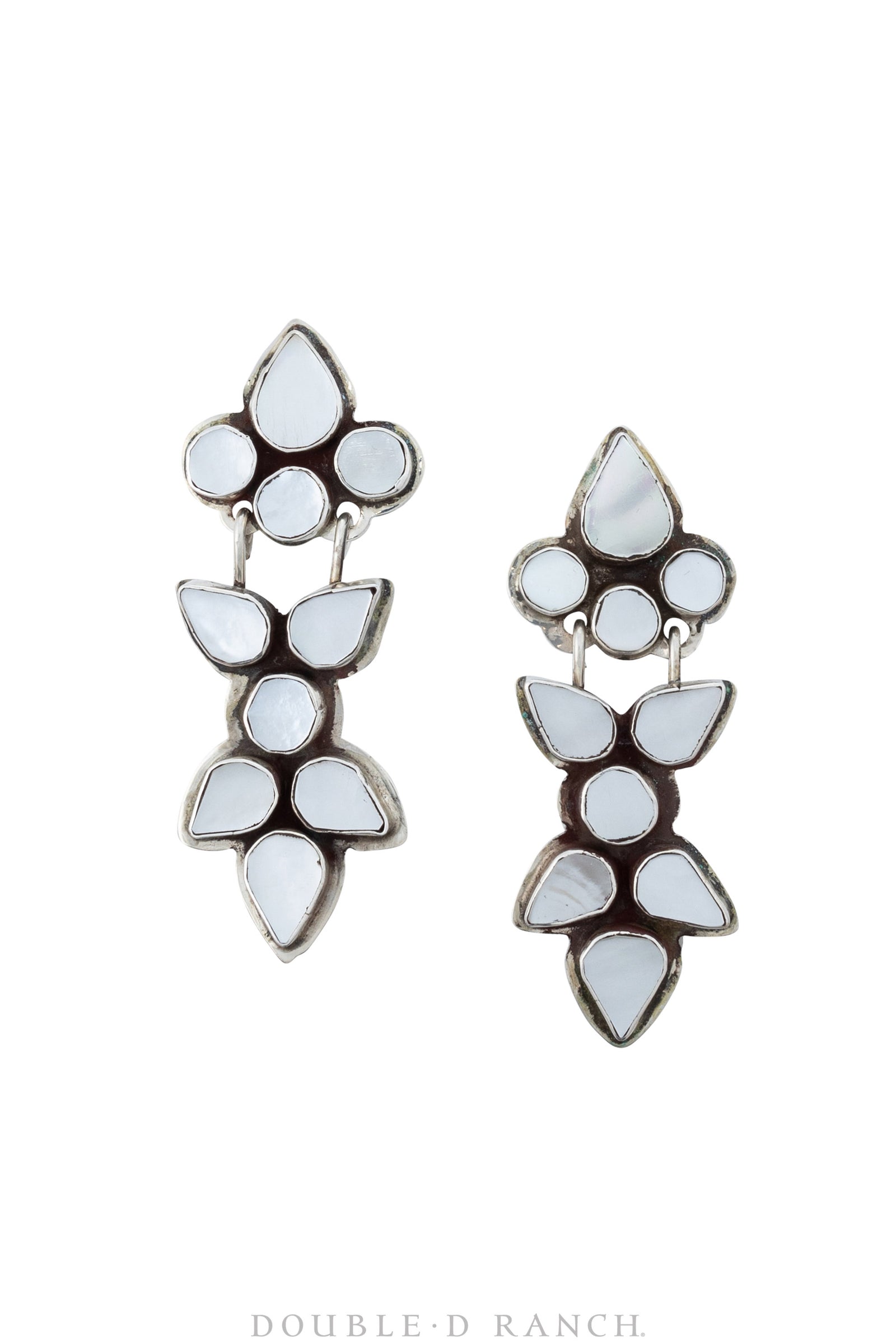 Earrings, Oscar Betz, Drop, Mother Of Pearl, 692MOP