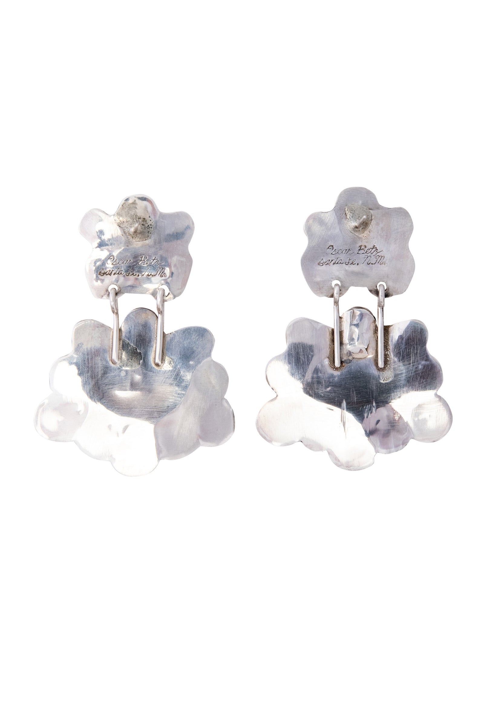 Earrings, Oscar Betz, Chandelier, Multi Stone, Hallmark, 684