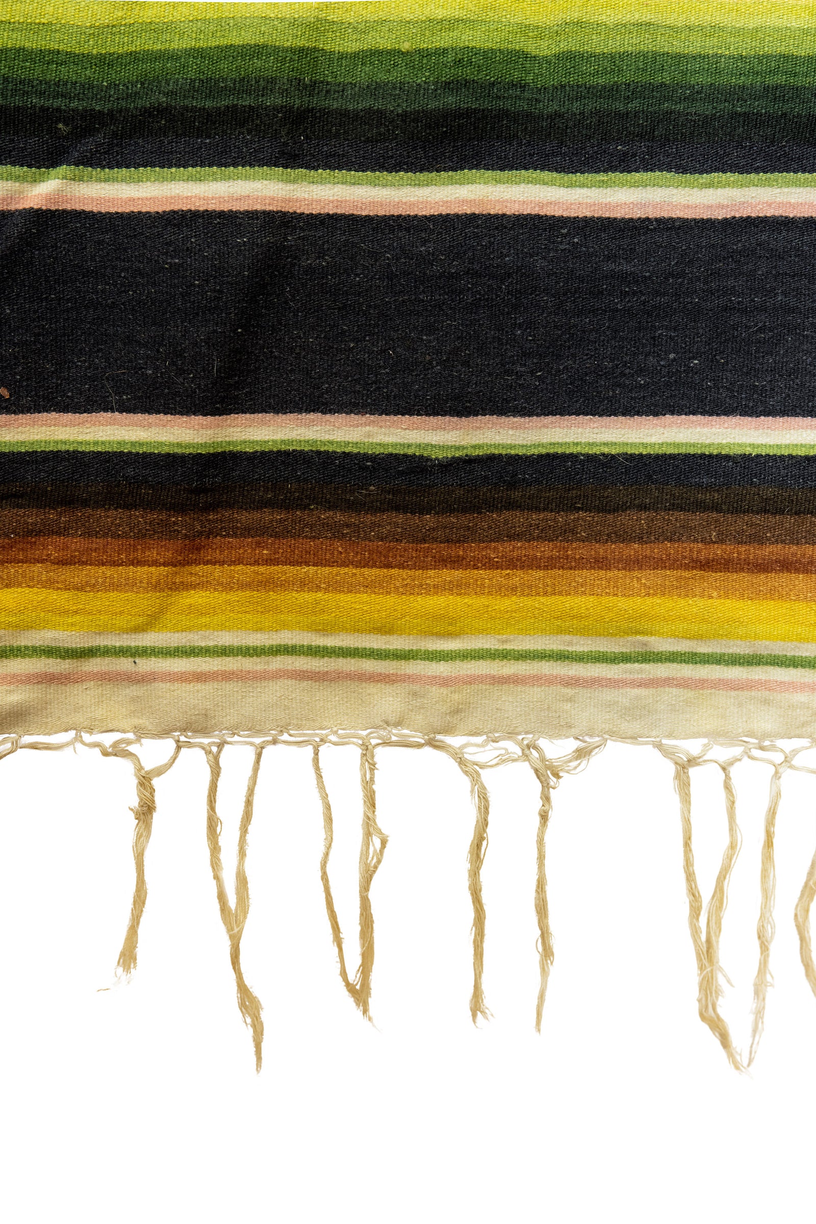 Home, Textile, Serape, 84" x 40", Black, Vintage, 251