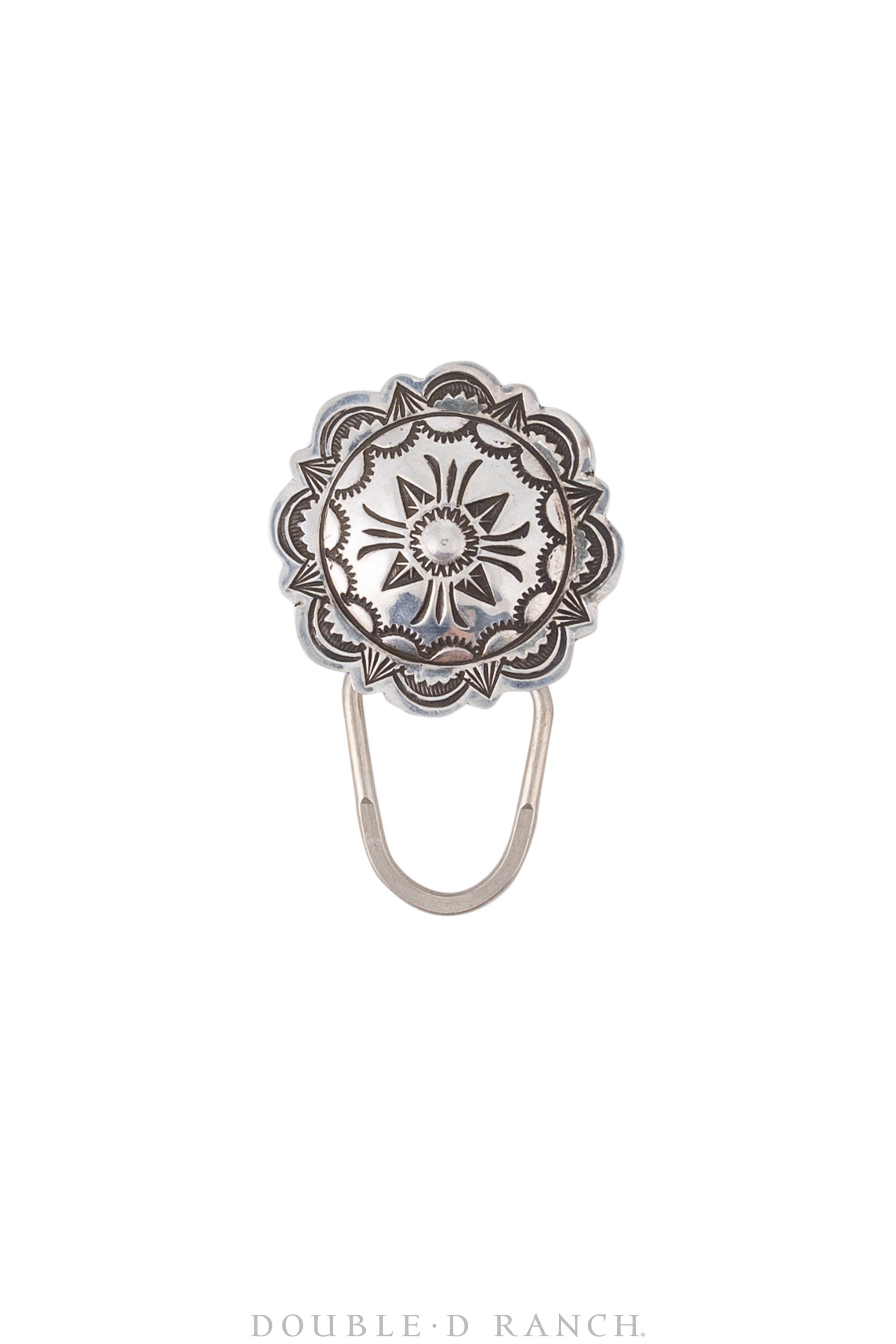 Miscellaneous, Key Ring, Concho, Stampwork, Contemporary, 356