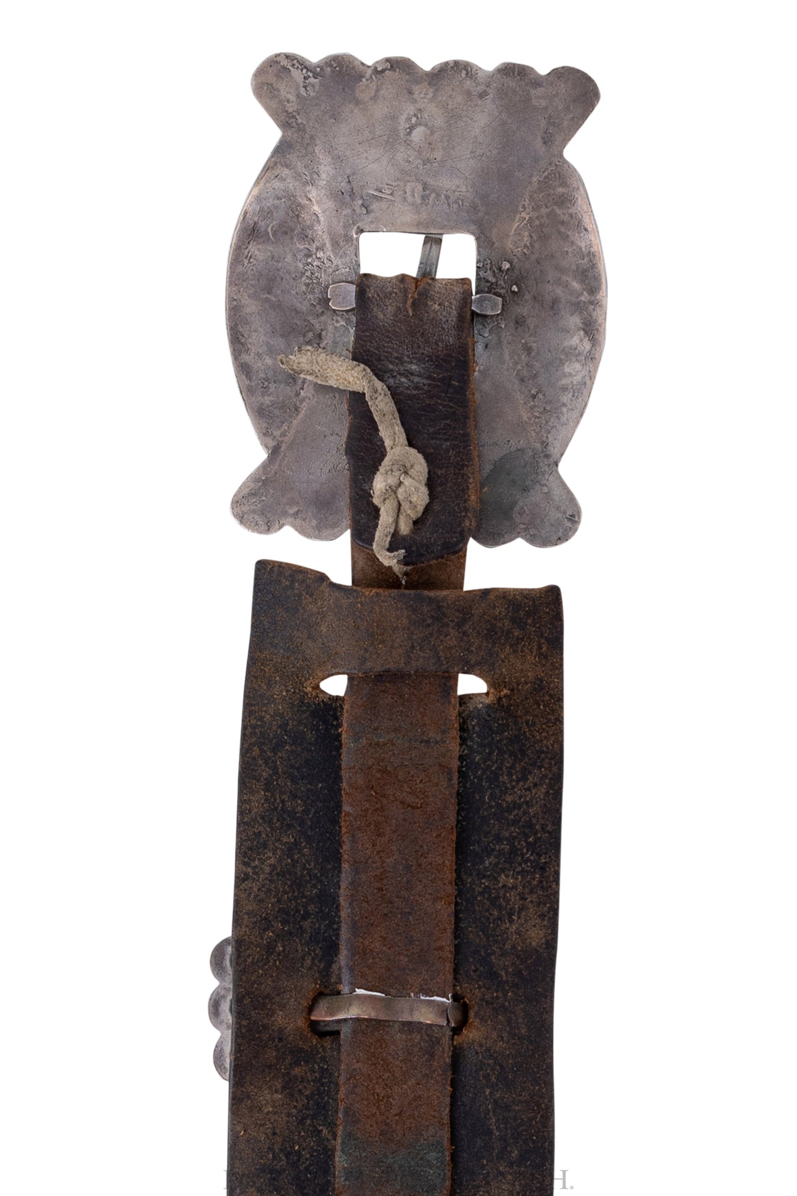 Belt, A Vintage, Concho, Turquoise, Marked, Old Pawn, circa 1940s, 246