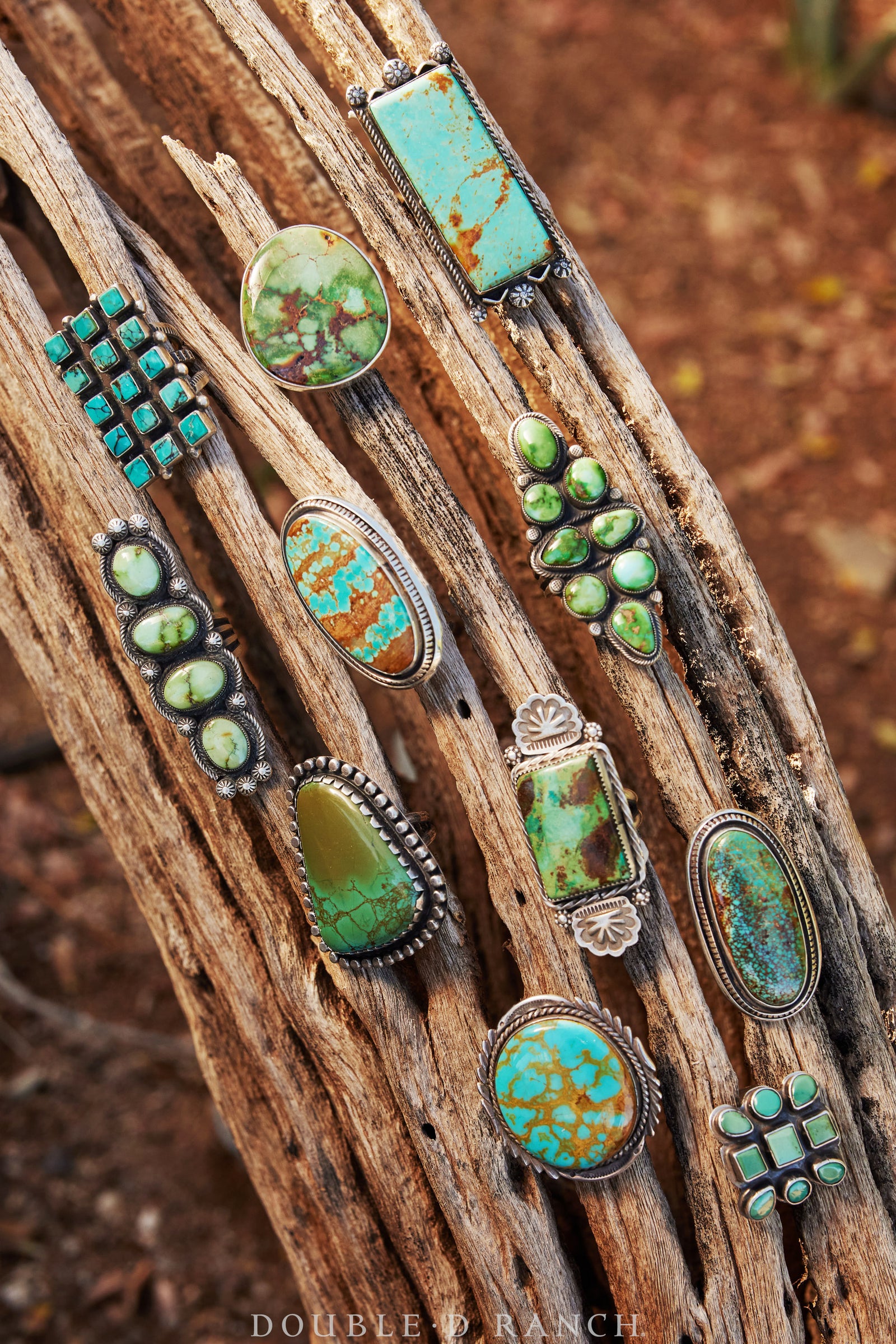 Ring, Cluster, Turquoise, Hallmark, Contemporary, 1067