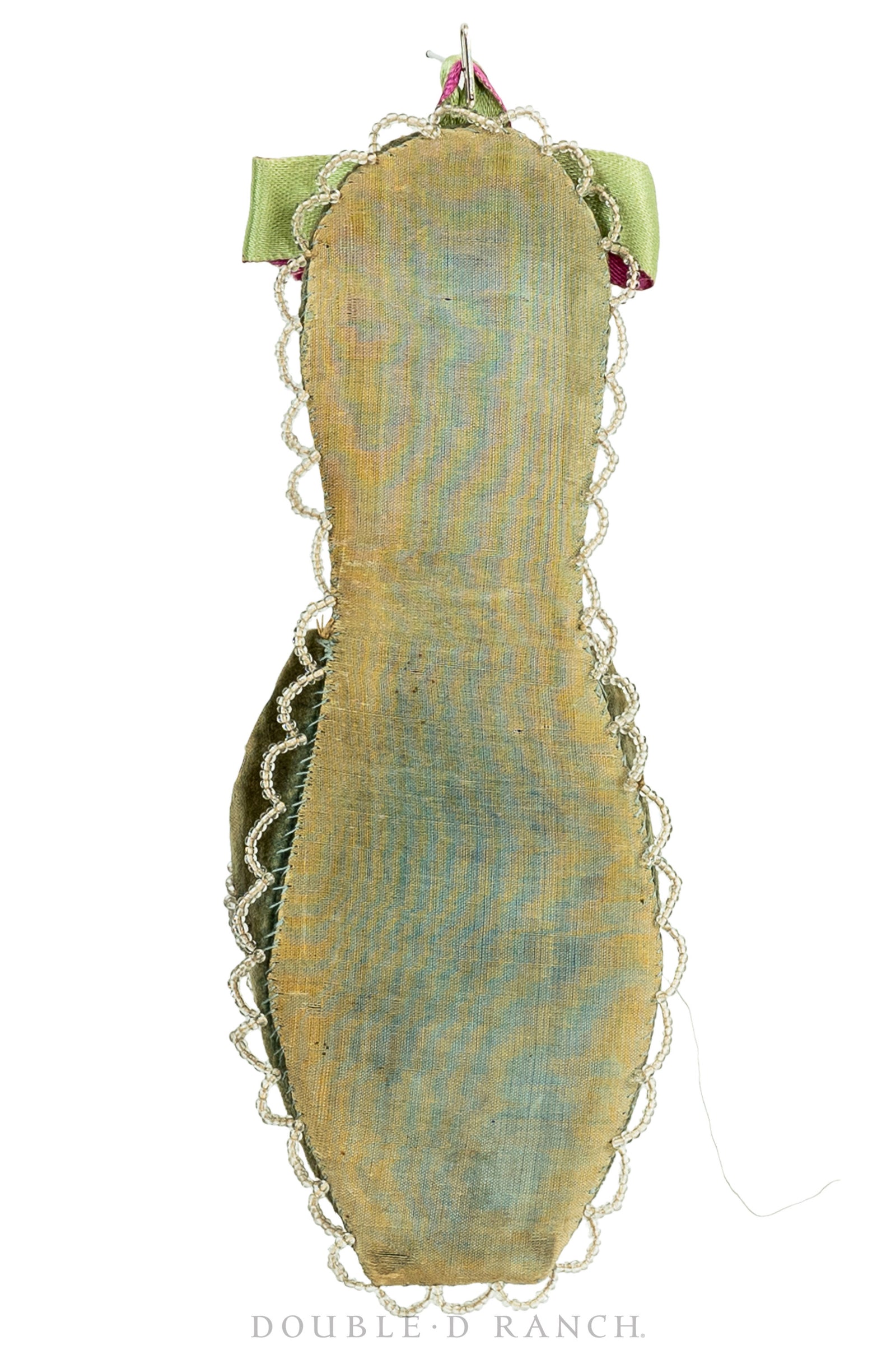 Whimsey, Wall Pocket, Slipper, Fine Beading, Vintage, Turn of the Century, 314