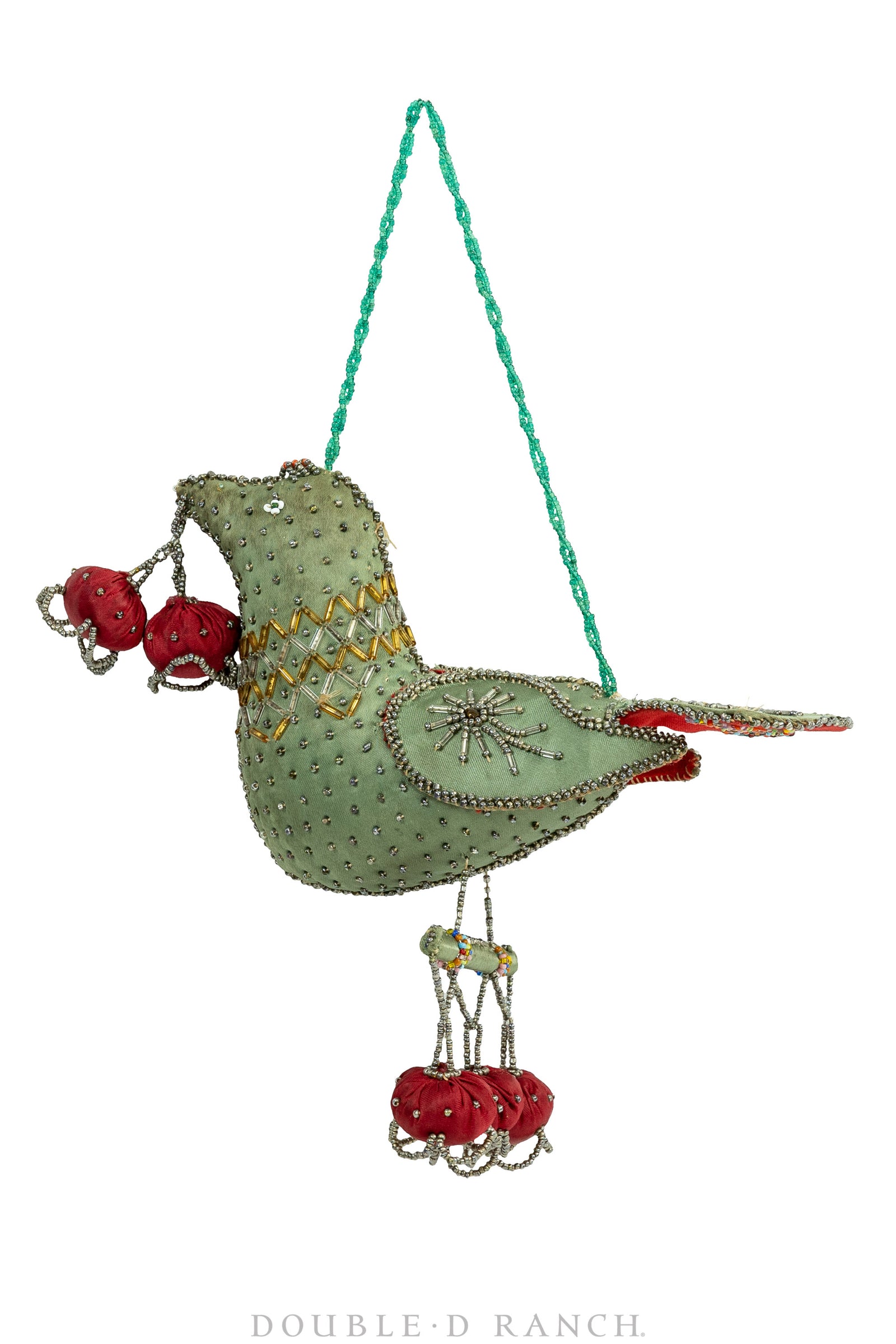 Whimsey, Bird with Cherry, Vintage, Late 19th Century, 321