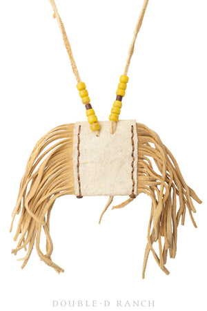 Bag, Possibles Pouch, Fringe & Beading, Buffalo, Contemporary, 1075
