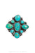 Ring, Cluster, Turquoise, Contemporary, 1119