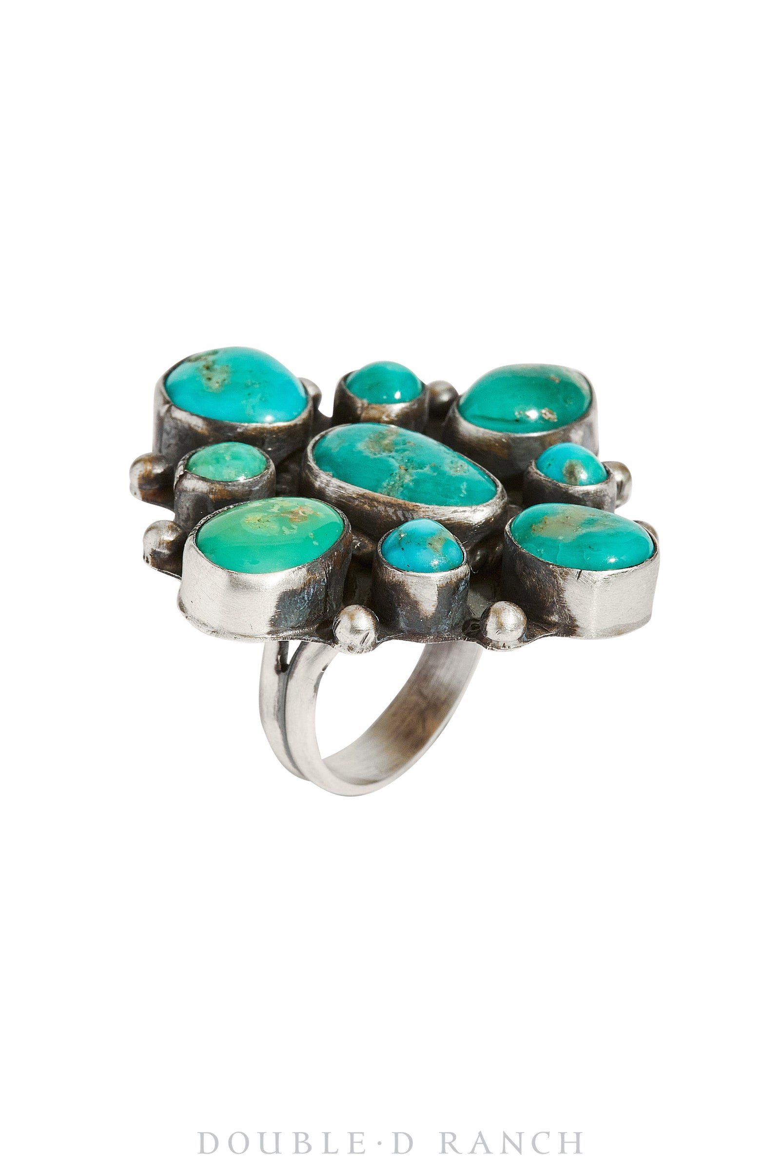 Ring, Cluster, Turquoise, Contemporary, 1119