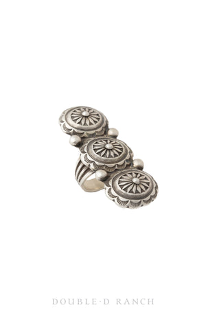 Ring, Concho, Sterling Silver, Hallmark, Contemporary, 1105