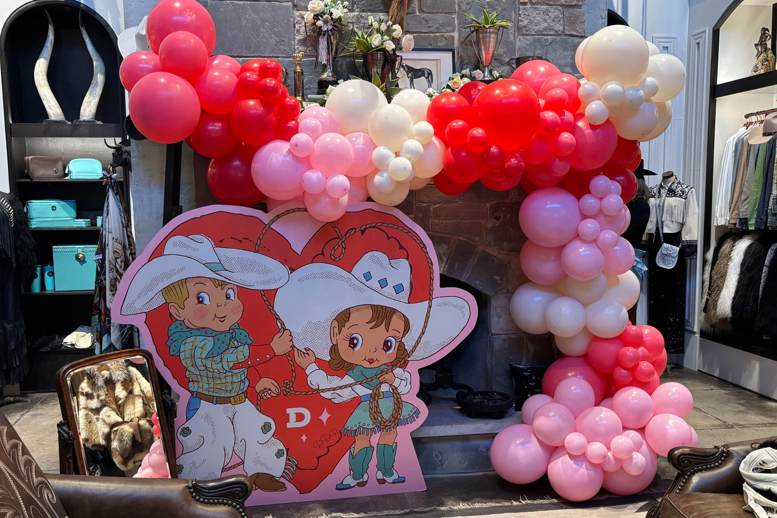 Cowgirls and Cupid Valentines Day Party in the Fort Worth Stockyards.