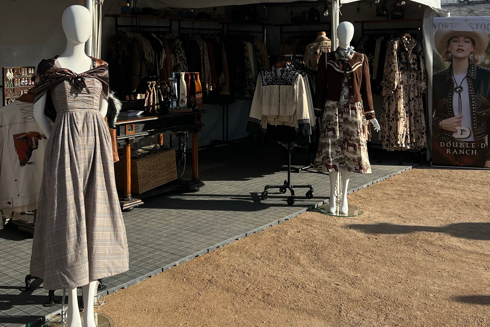 Double D Ranch booth set up at the 2026 Art of the Cowgirl