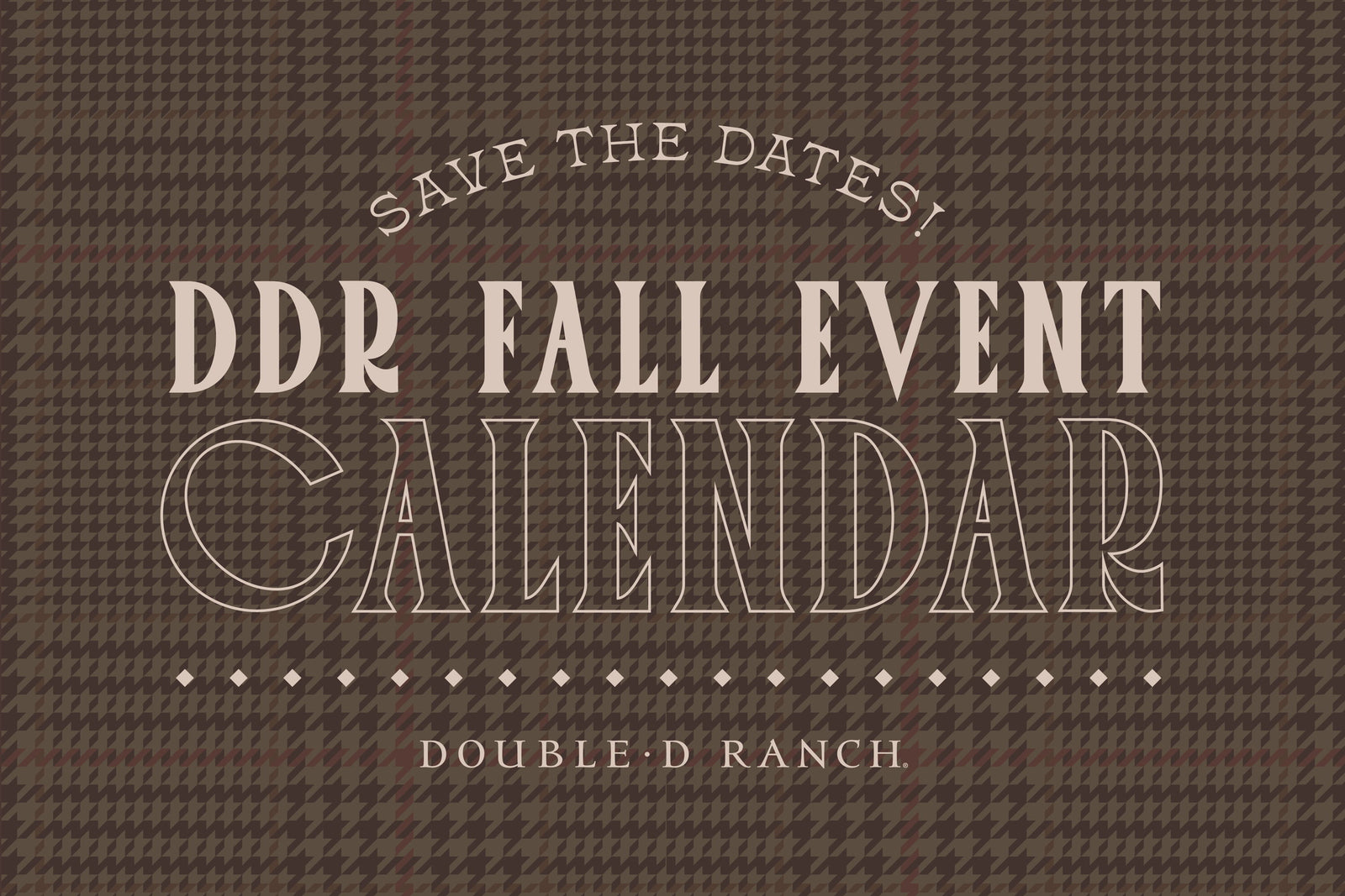 DDR Fall Event Calendar
