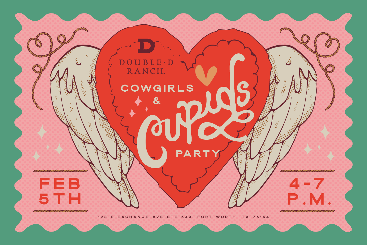 Double D Ranch Cowgirls & Cupids Party! February 5th, from 4 PM - 7 PM