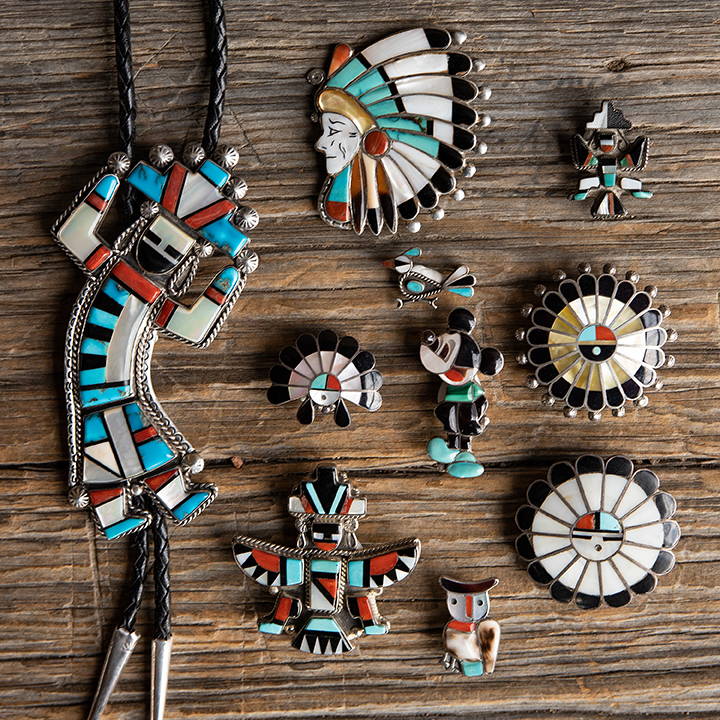 Zuni Charms on a Mexican Silver Bracelet? - Identifying & Discovering -  Turquoise People