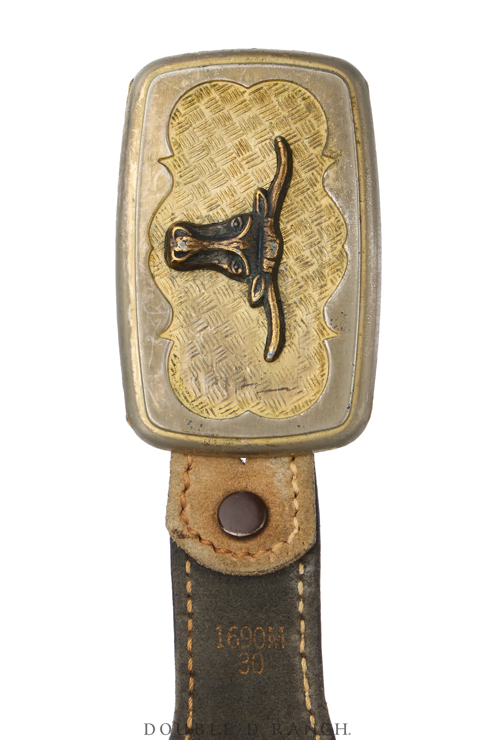 Belt, A Vintage, Buckle Kitsch, Longhorn, Vintage, 1266