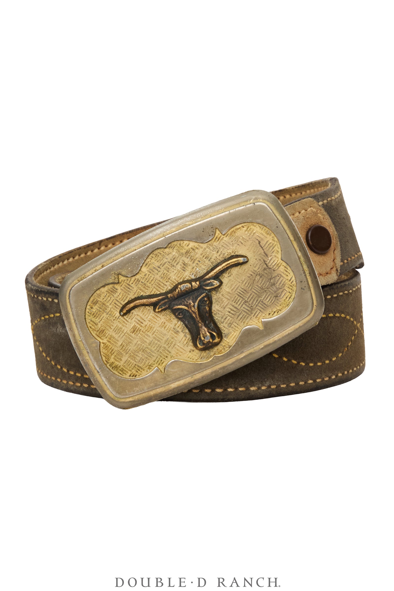 Belt, A Vintage, Buckle Kitsch, Longhorn, Vintage, 1266