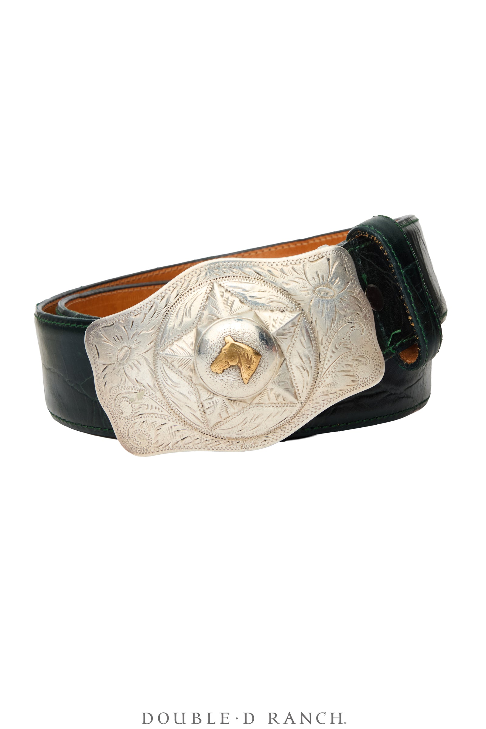 Belt, A Buckle, Western, Horse Profile, Hallmark, Vintage late ‘40s, 1277