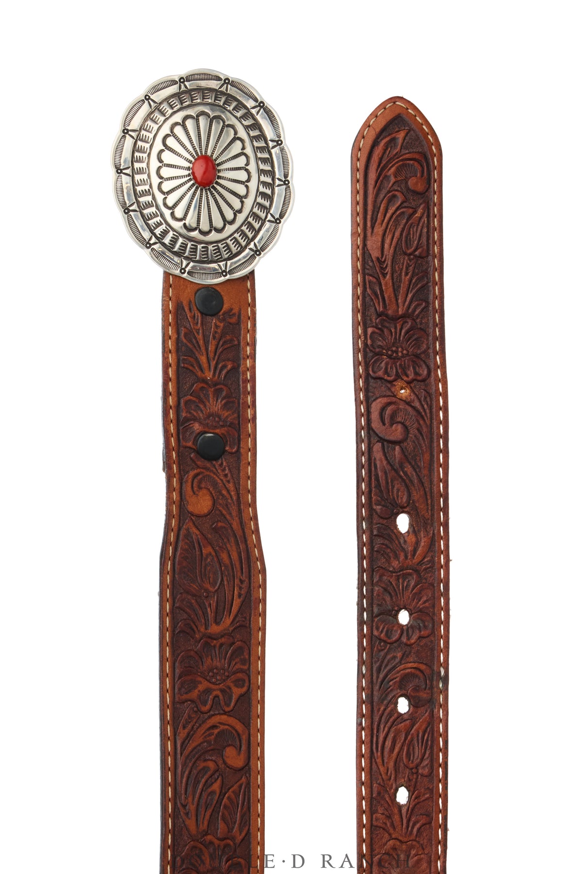 Belt, A Vintage, Concho, Coral, Hallmark, Vintage, 1284
