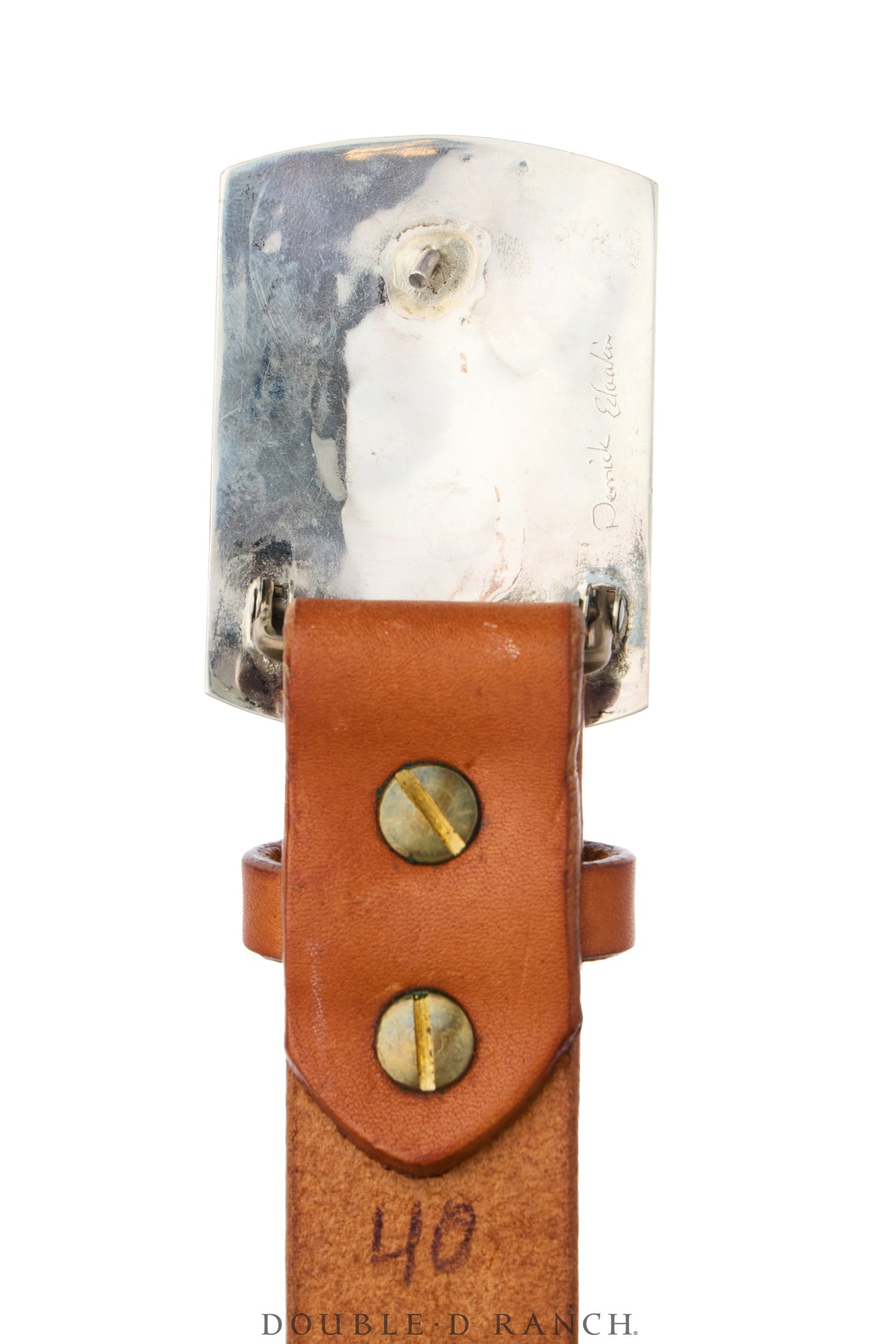 Belt, A Vintage, Buckle, Inlay, Shell & Mixed Stones, Bison, Hallmark, Vintage, 1381