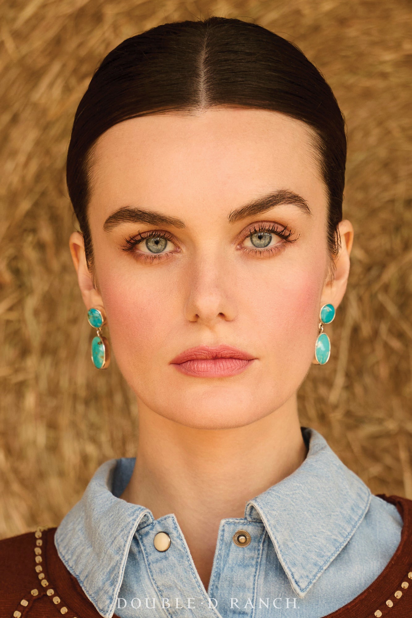 Earrings, Federico, Drop, Turquoise, Hallmark, Contemporary, 2230