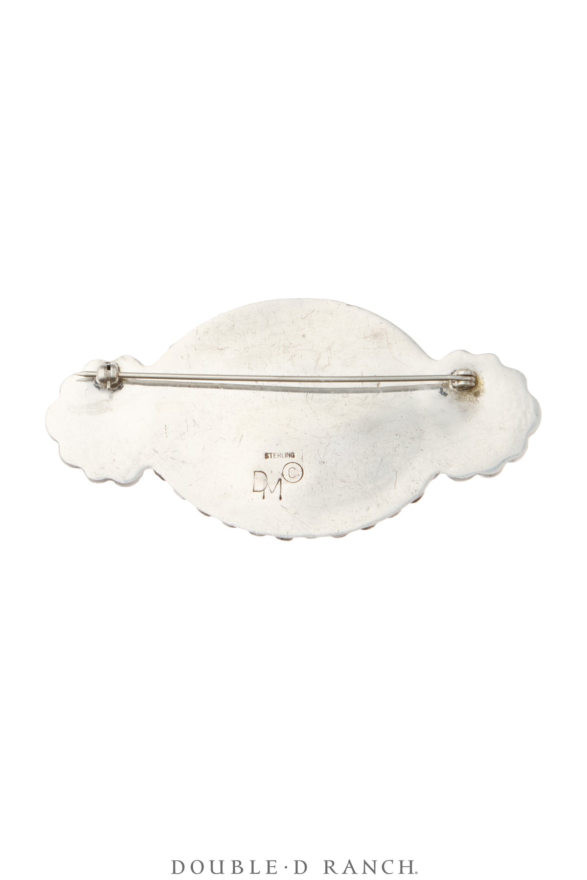 Pin, Natural Stone, Carnelian Agate, Hallmark, Vintage, 1361