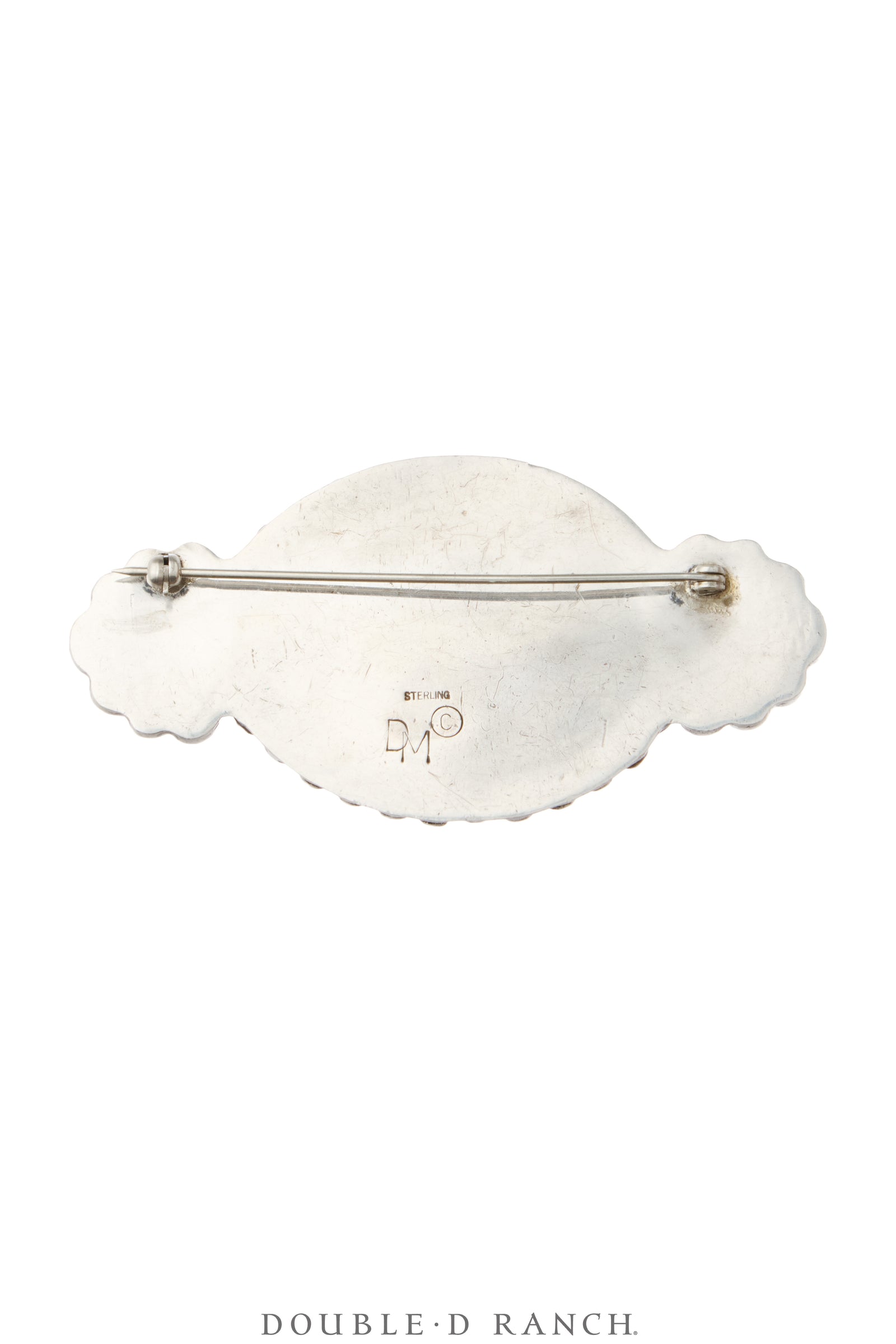 Pin, Natural Stone, Carnelian Agate, Hallmark, Vintage, 1361