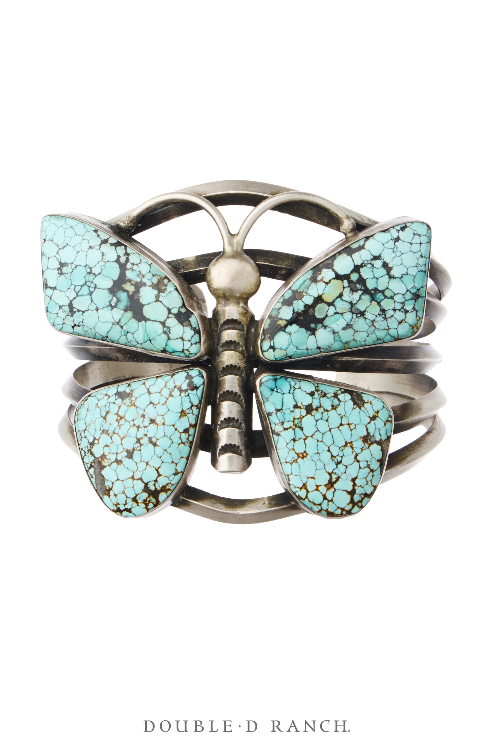 Cuff, Novelty, Turquoise, Butterfly, Great Color & Matrix, Hallmark, Vintage, 4392