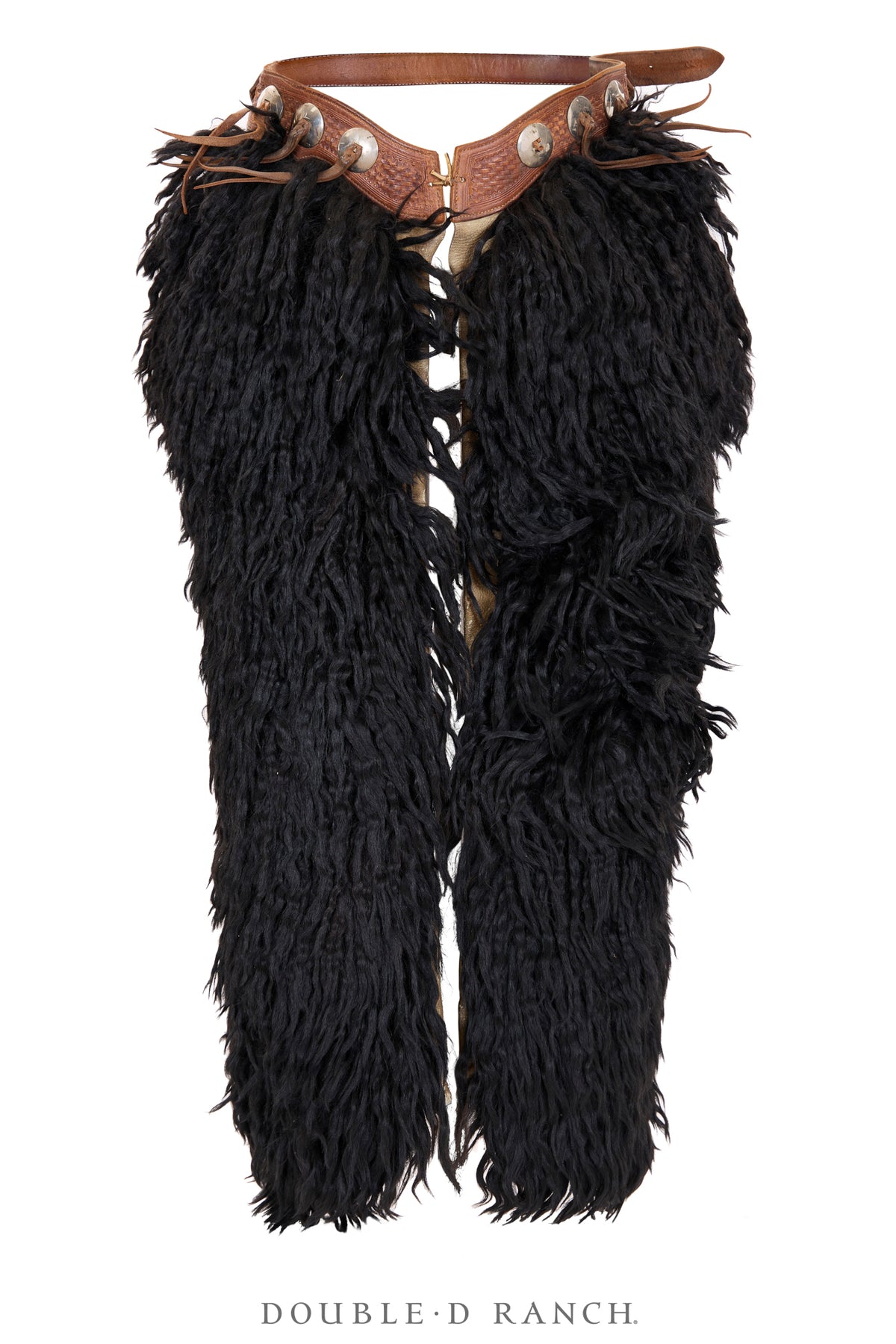 Misc. Chaps, Woolies, Tooled Leather Belt, Blake Miller, Exceptional Condition, Vintage, ‘20s, 1187