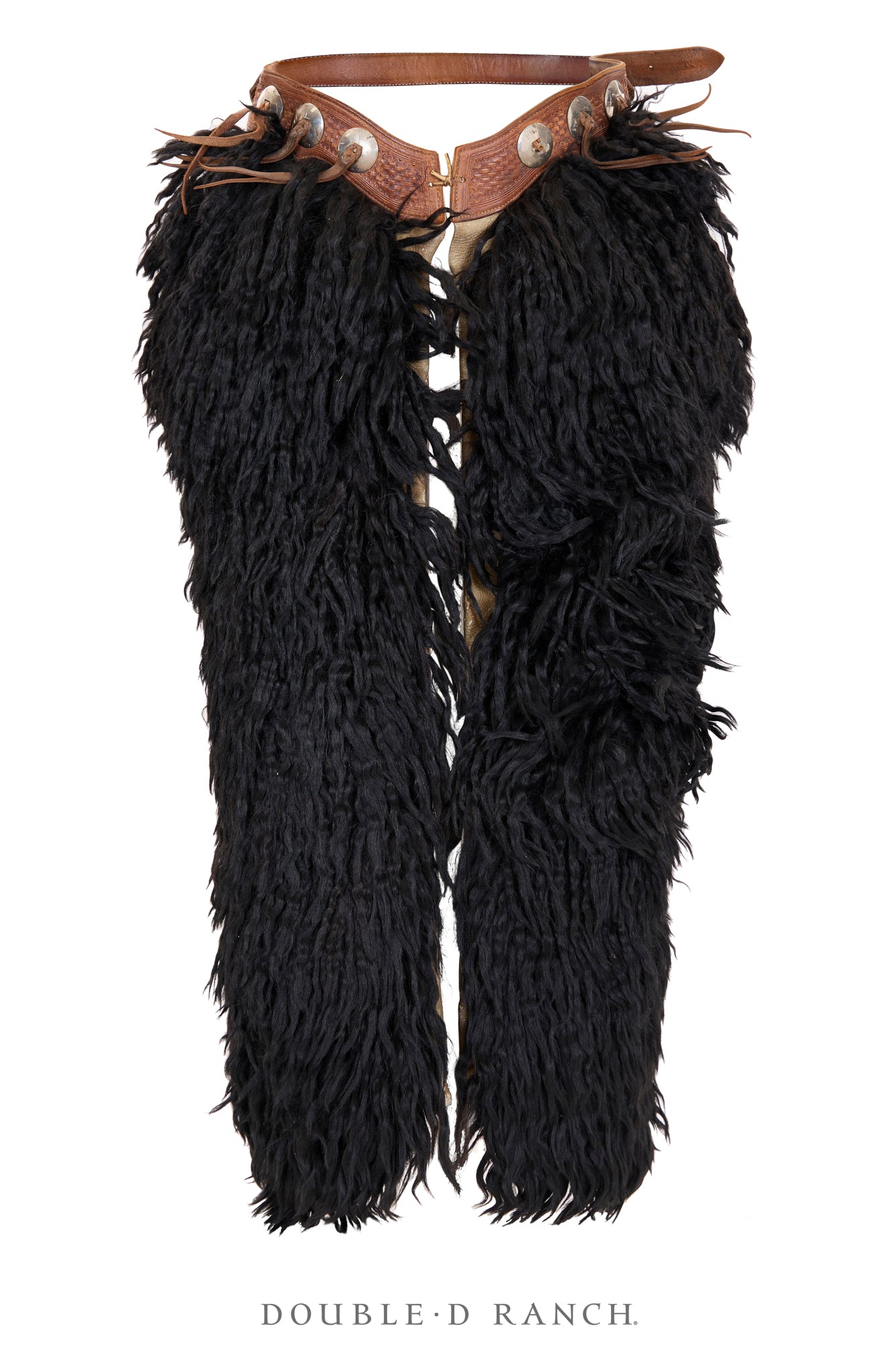 Misc. Chaps, Woolies, Tooled Leather Belt, Blake Miller, Exceptional Condition, Vintage, ‘20s, 1187