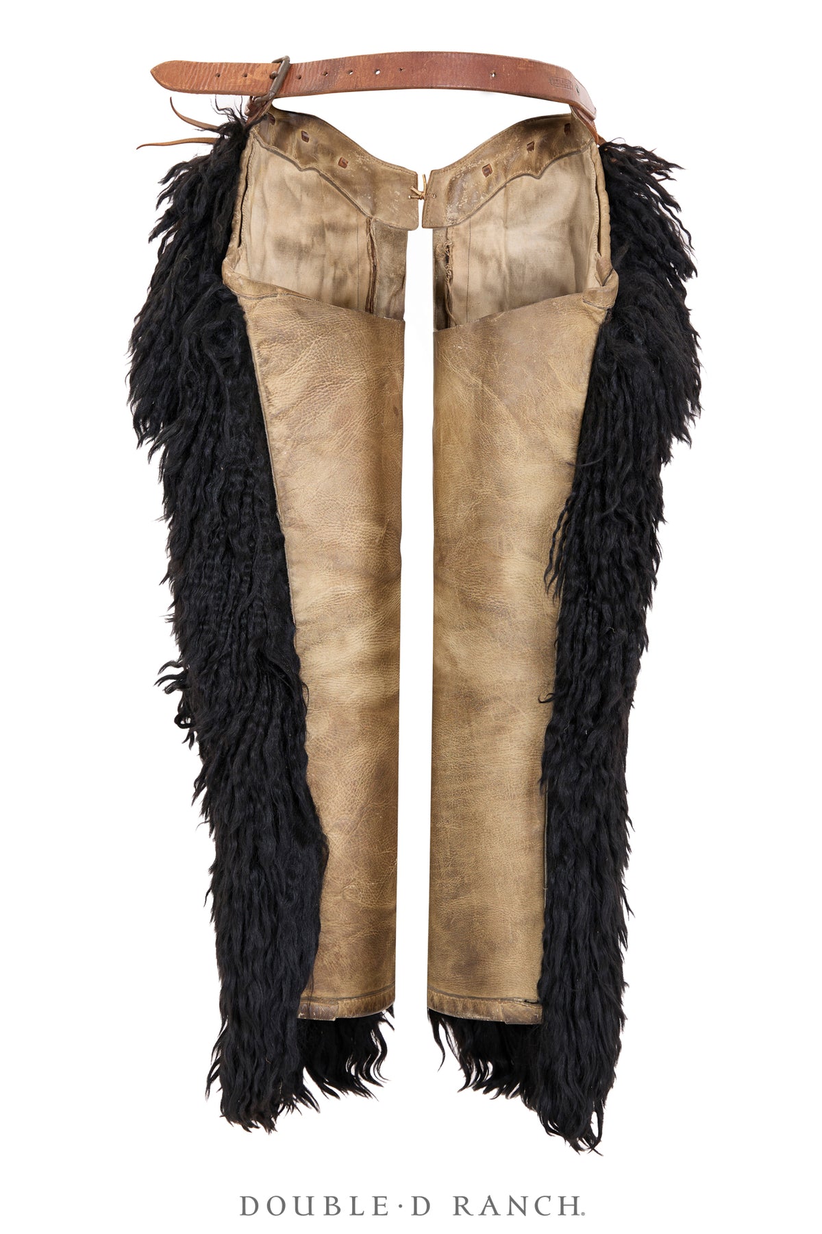 Misc. Chaps, Woolies, Tooled Leather Belt, Blake Miller, Exceptional Condition, Vintage, ‘20s, 1187