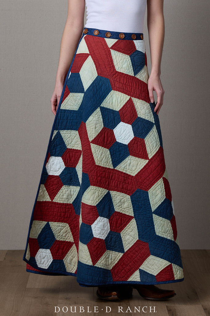 The Lady Liberty Quilt Skirt, S1867A - Double D Ranch