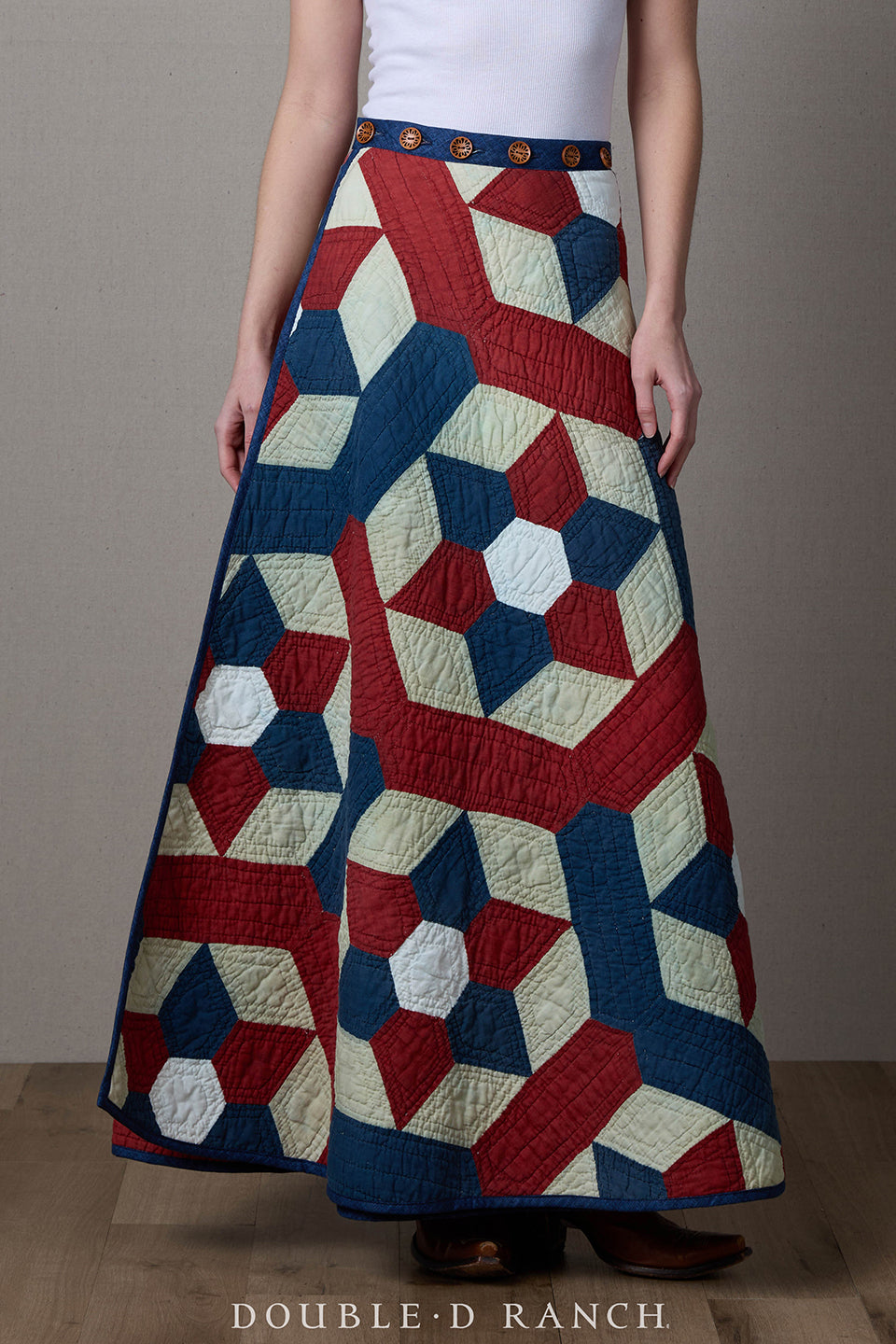 The Lady Liberty Quilt Skirt, S1867A - Double D Ranch The Lady Liberty Quilt Skirt, S1867A - Double D Ranch