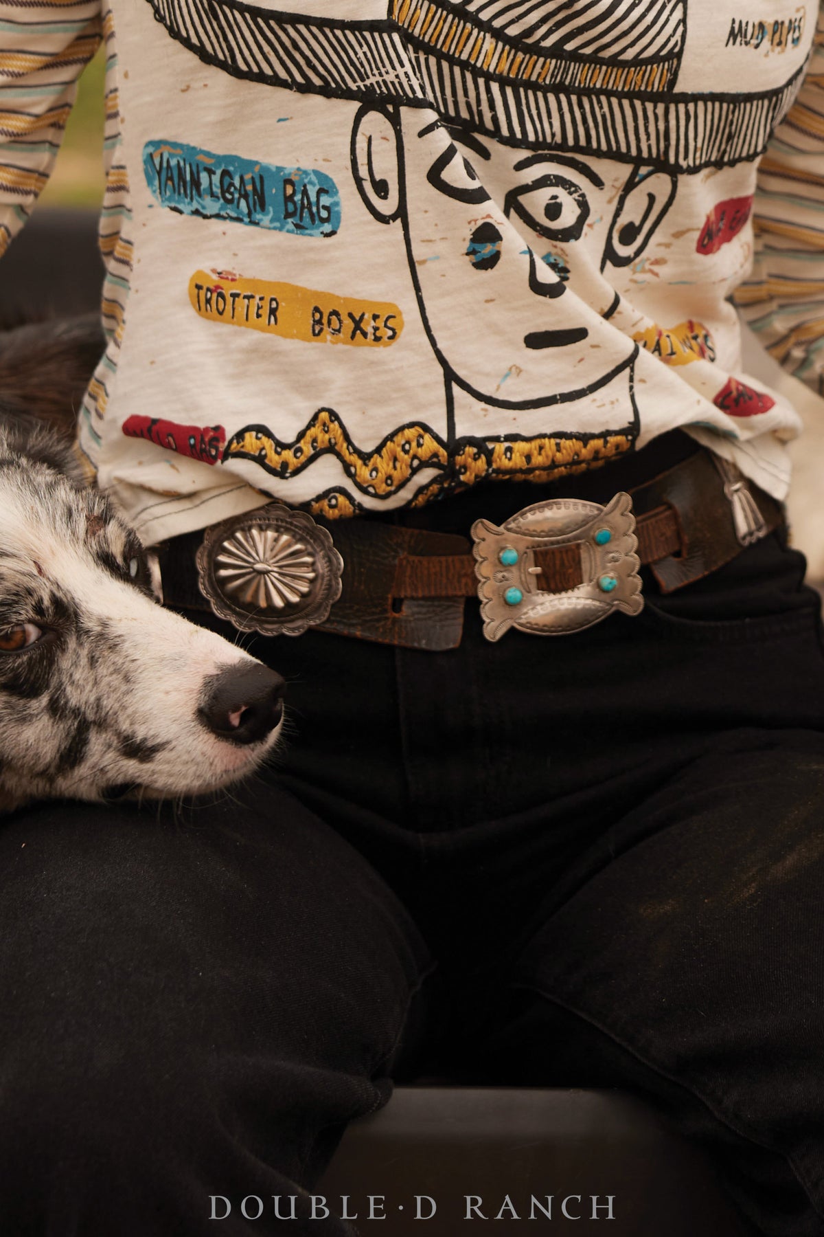 Belt, A Vintage, Concho, Turquoise, Marked, Old Pawn, circa 1940s, 246