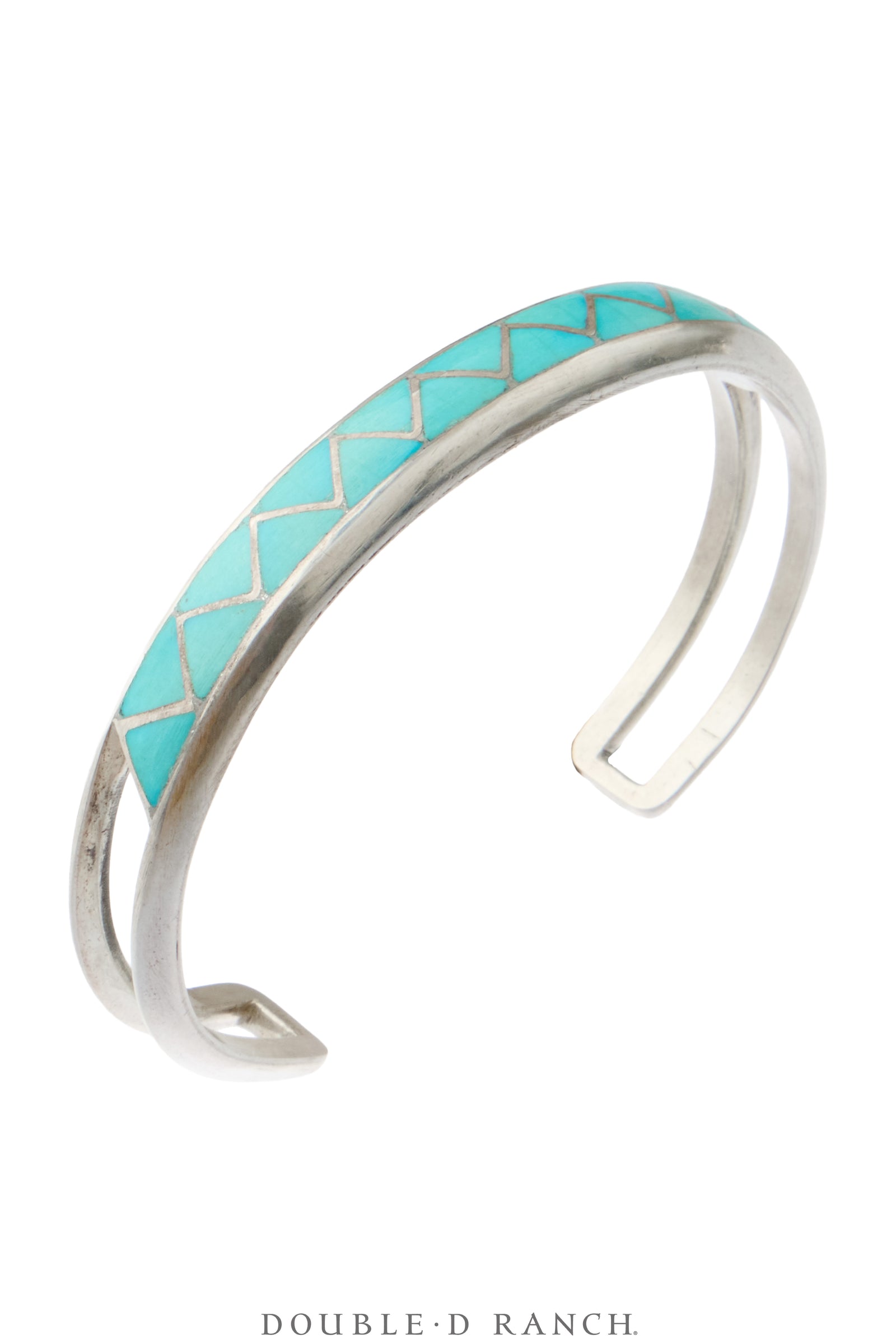 Cuff, Inlay, Turquoise, Vintage, 4455