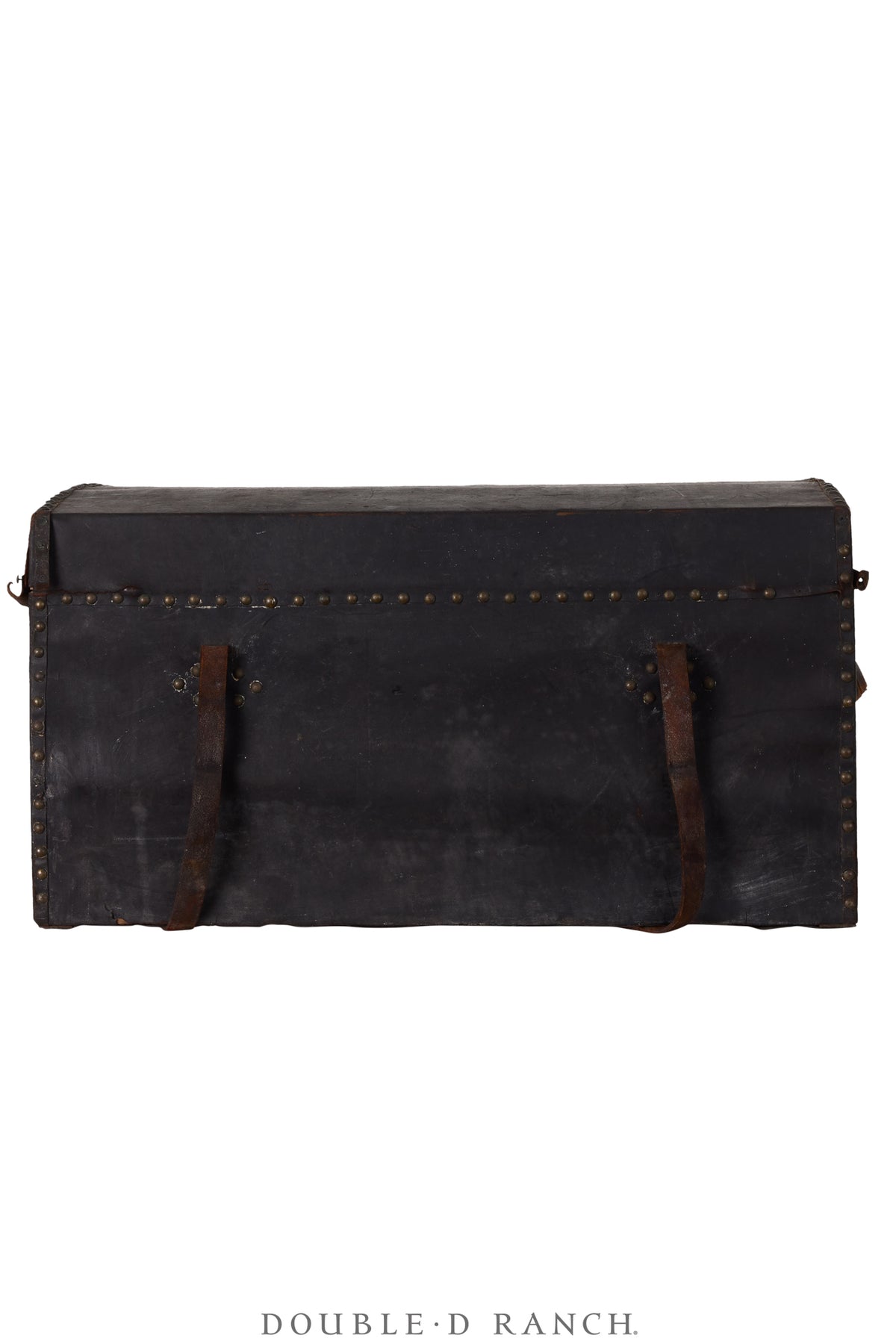 Home, Furniture, Trunk, Leather, Monogrammed, Brewer & Company Label, Vintage, 282