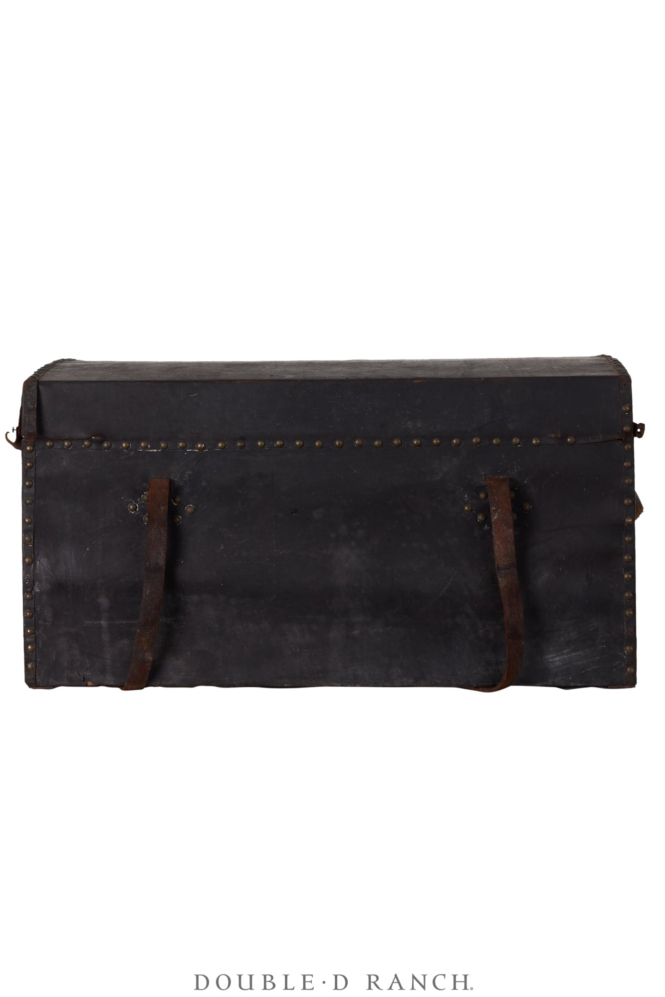 Home, Furniture, Trunk, Leather, Monogrammed, Brewer & Company Label, Vintage, 282