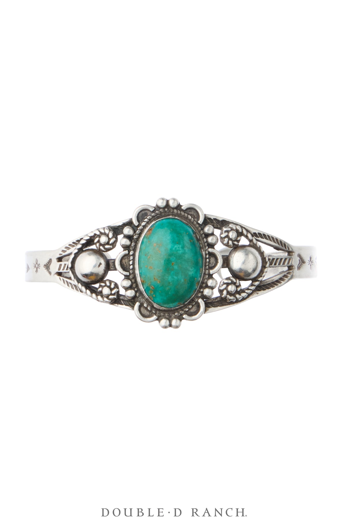 Cuff, Fred Harvey Railroad Era, Turquoise, Vintage ‘50s, 4453