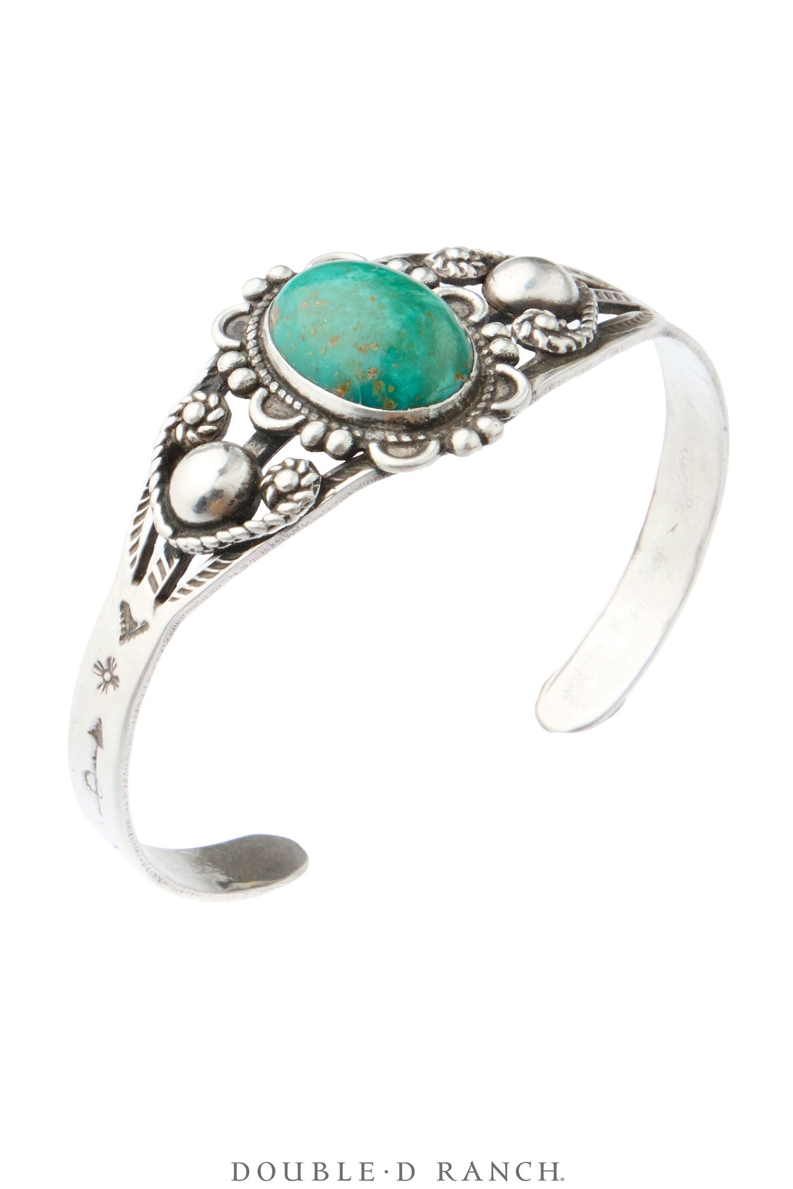 Cuff, Fred Harvey Railroad Era, Turquoise, Vintage ‘50s, 4453