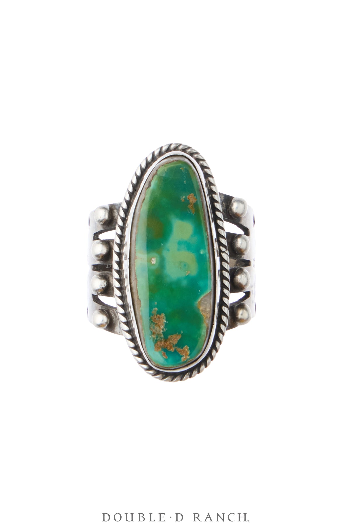 Ring, Natural Stone, Turquoise, Royston Mine, Hallmark, Vintage, 2189